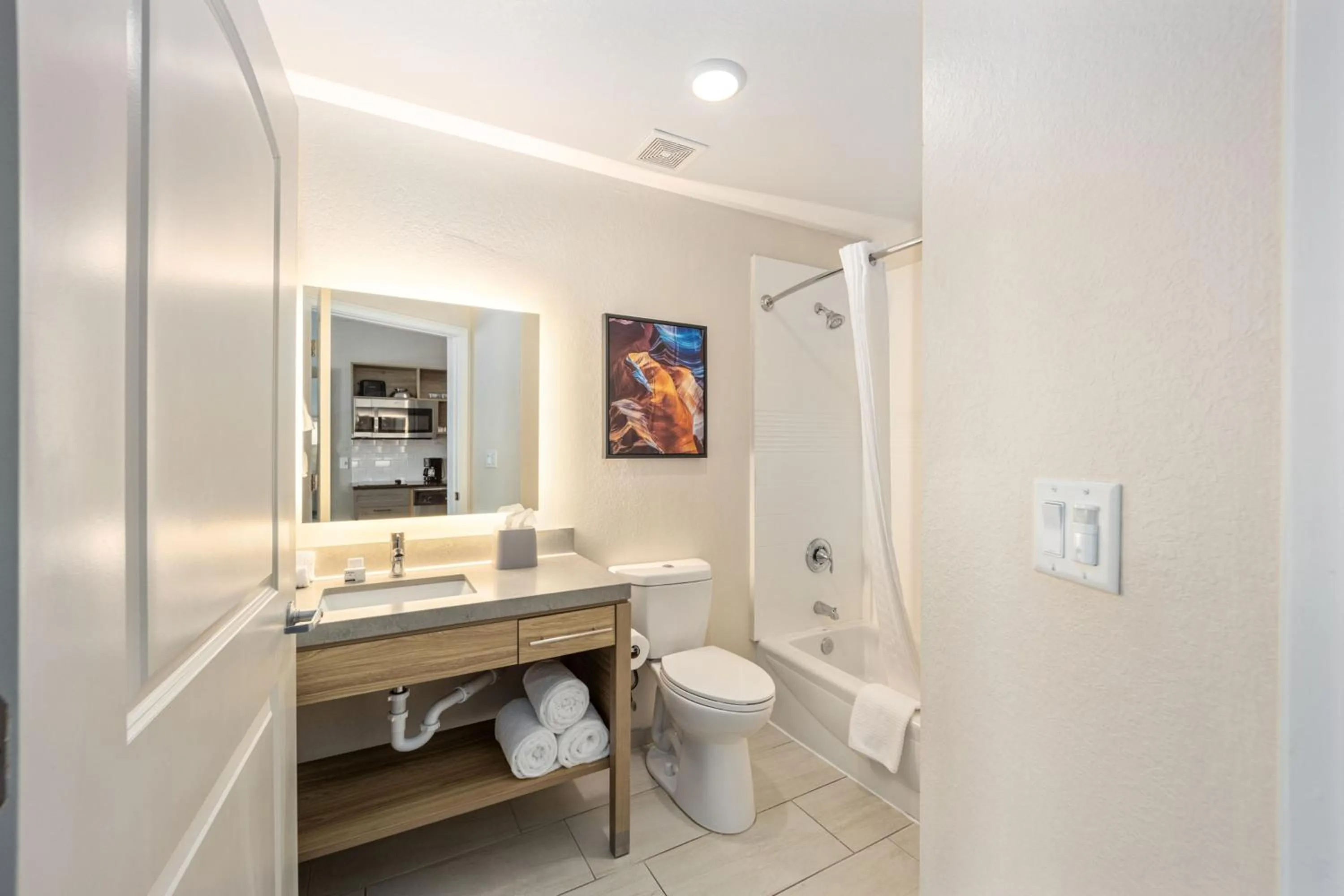 Shower in Candlewood Suites - Ocala I-75 by IHG