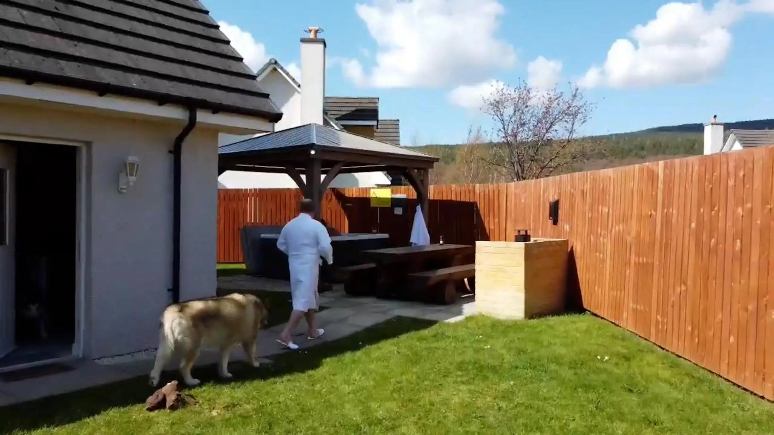 Patio in Eagle Lodge - Aviemore Lodges