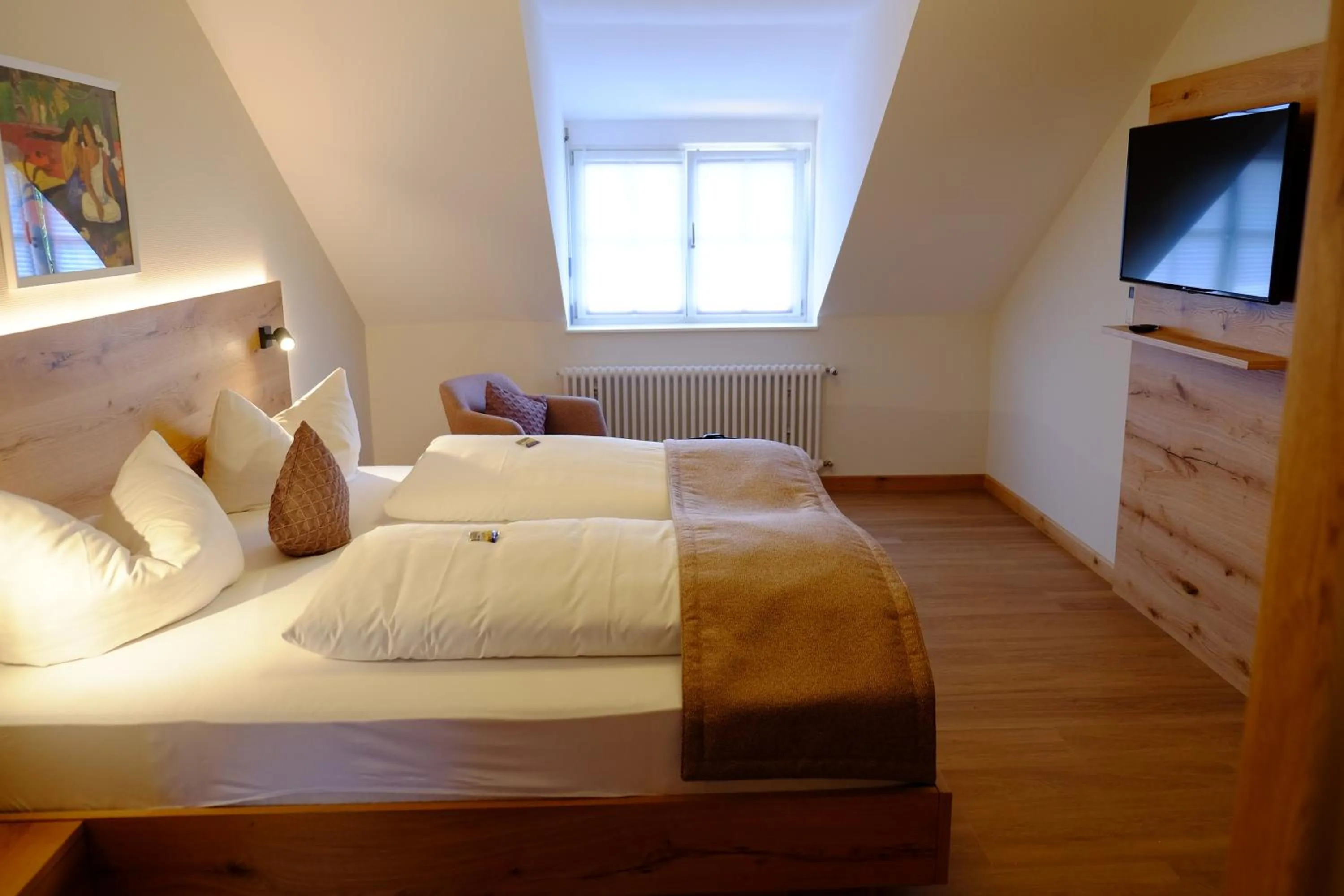 Bed in Flair Hotel Schwanen