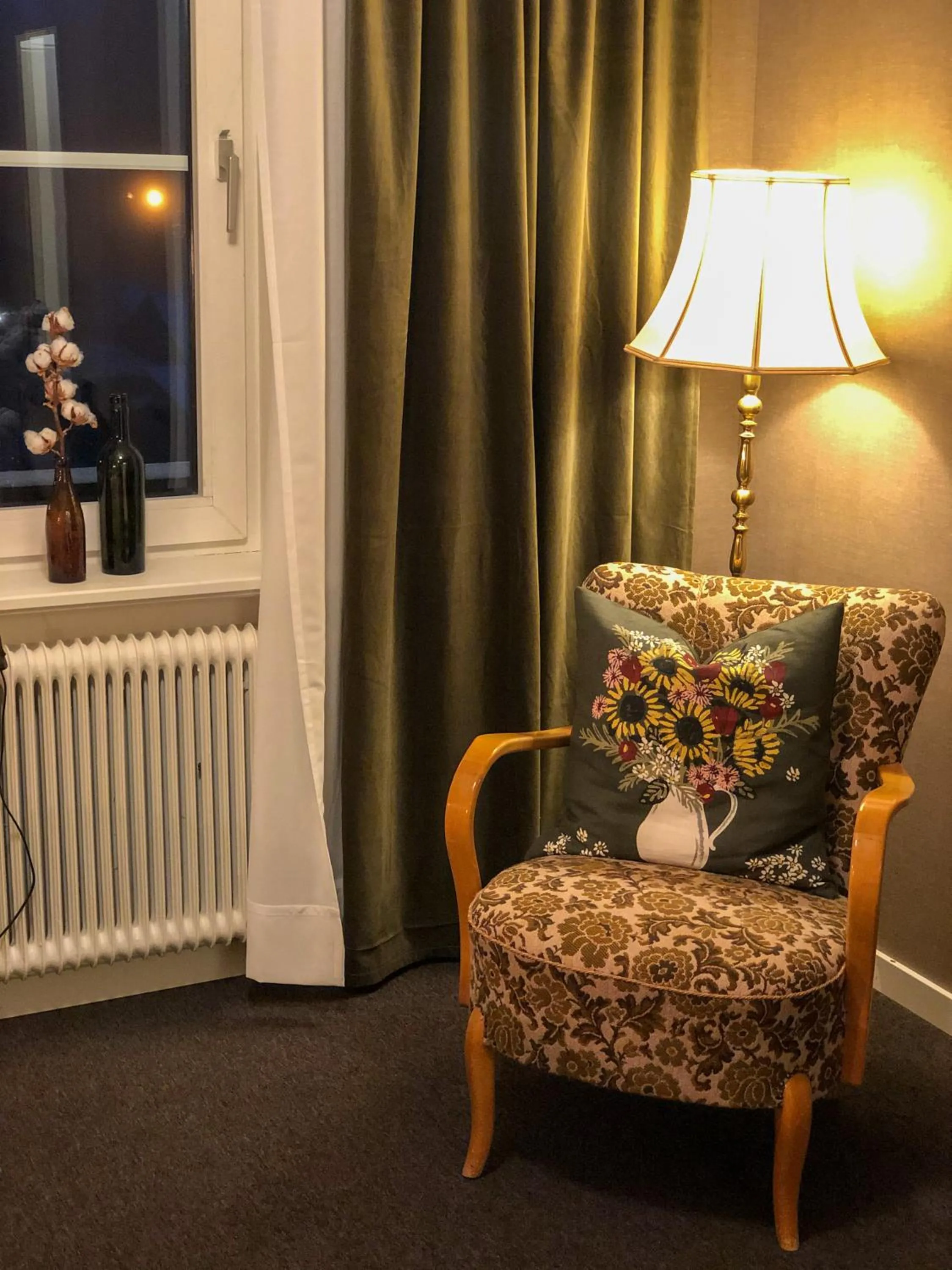 Seating area in Villa Bergli