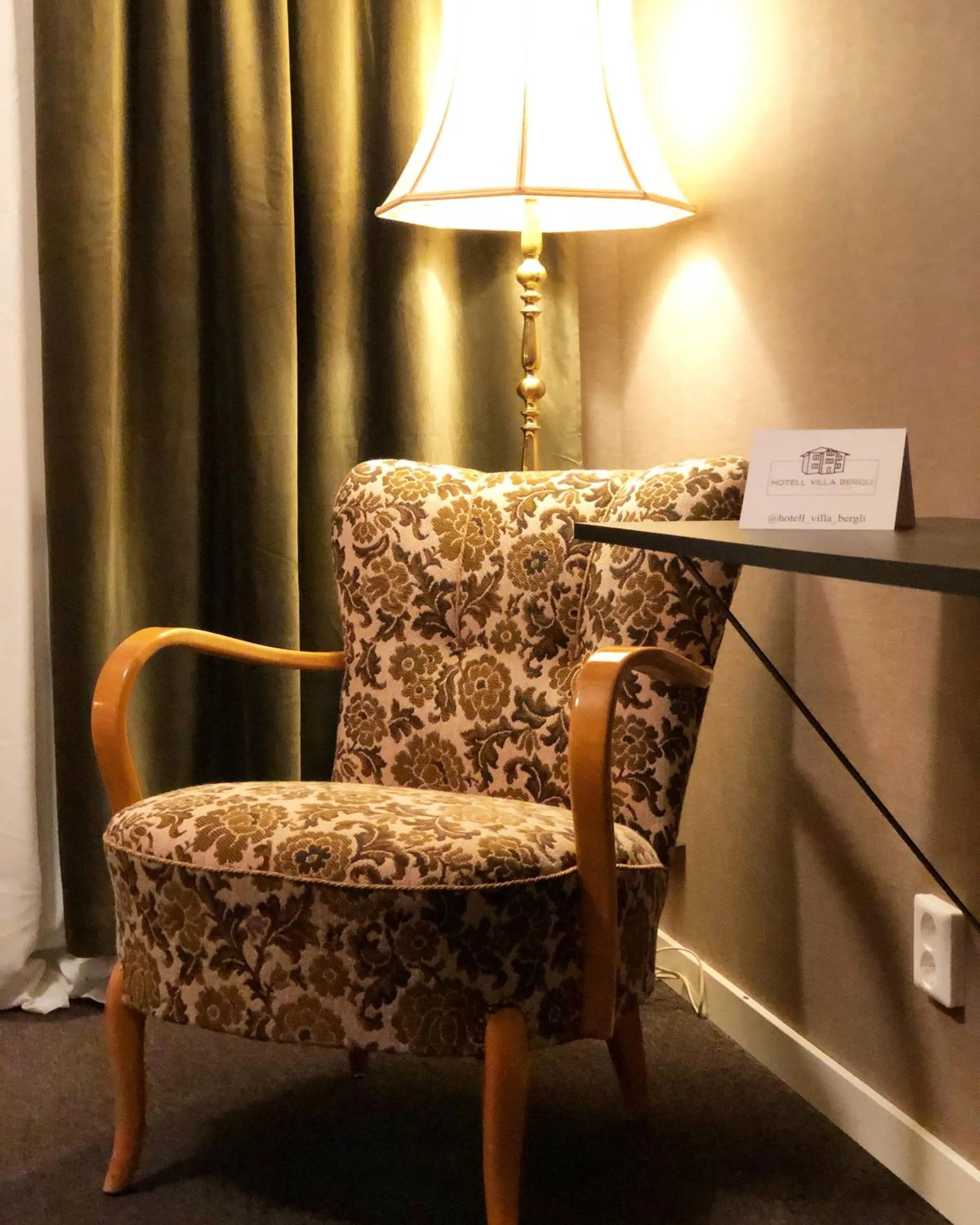 Seating area in Villa Bergli