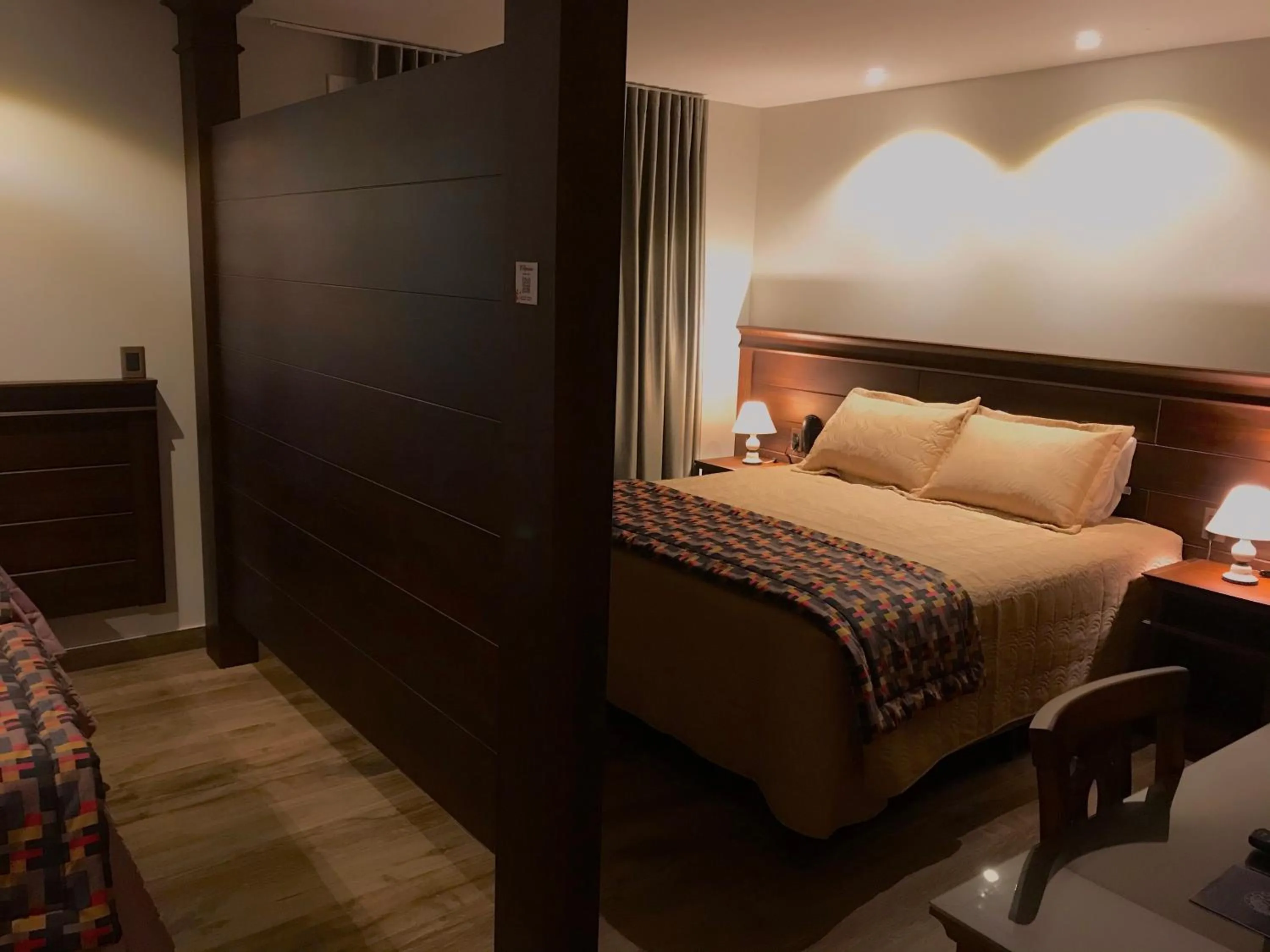 Bed in Pousada Serra Paradiso