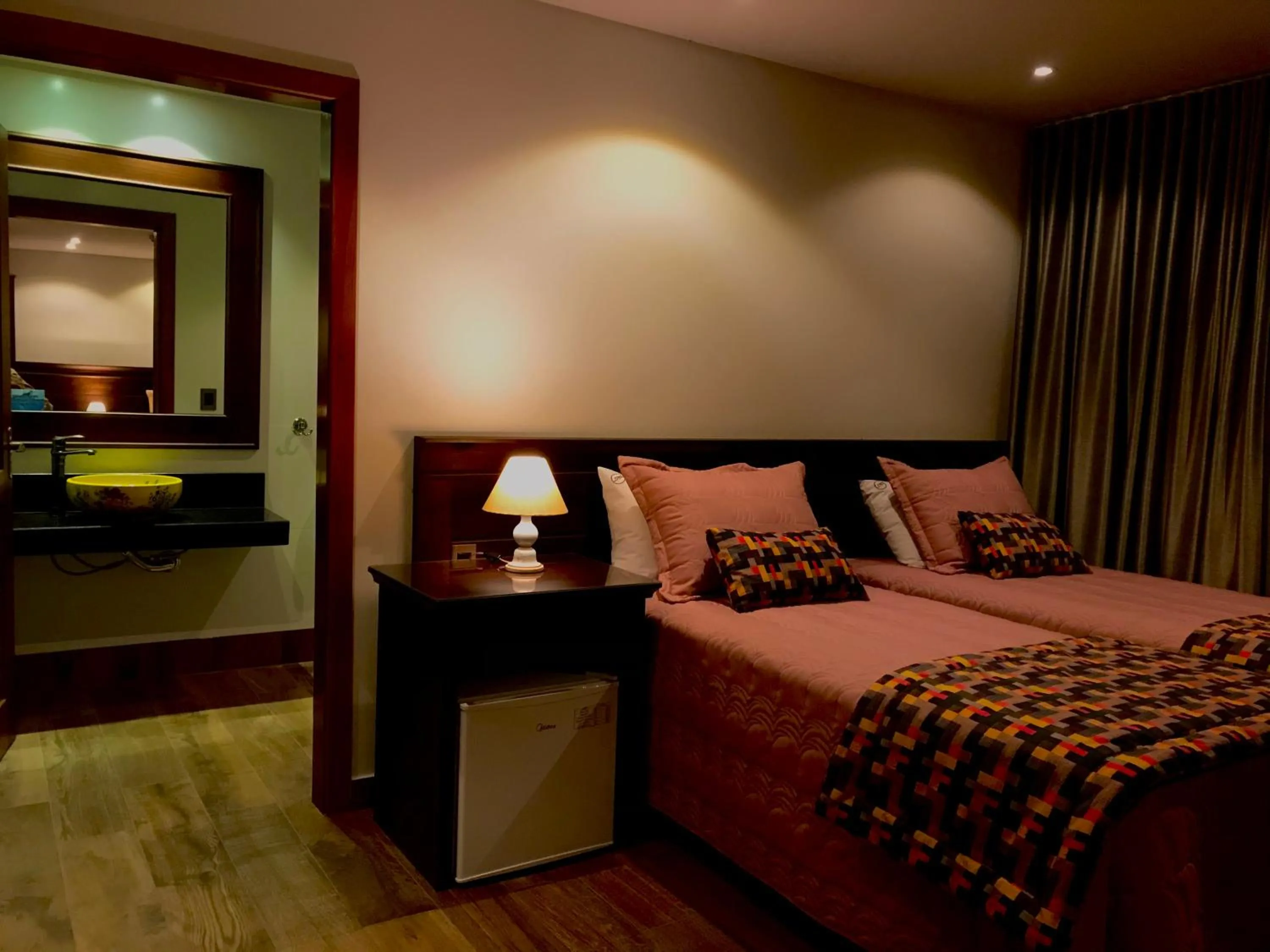 Bed in Pousada Serra Paradiso