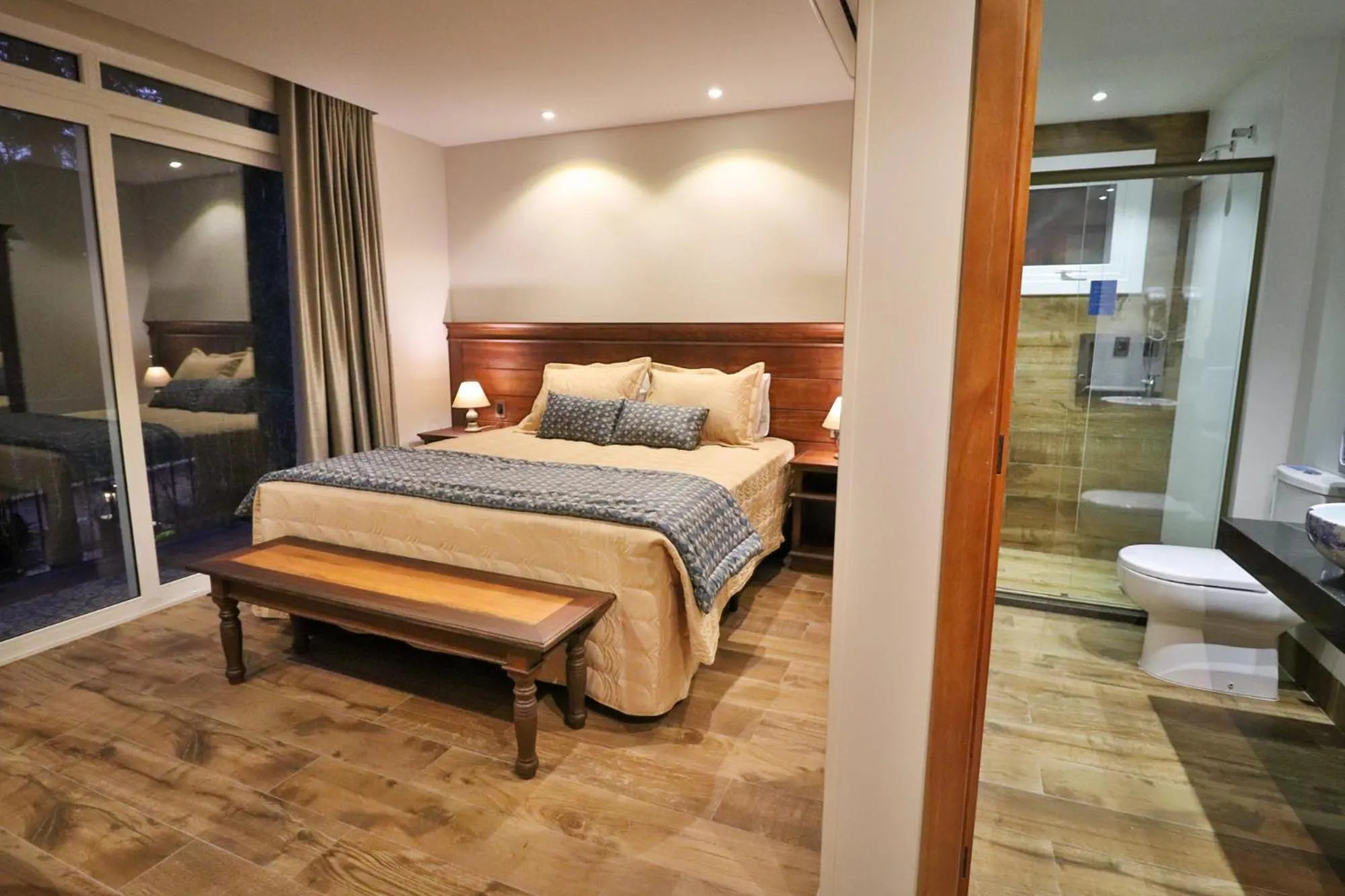 Bed in Pousada Serra Paradiso