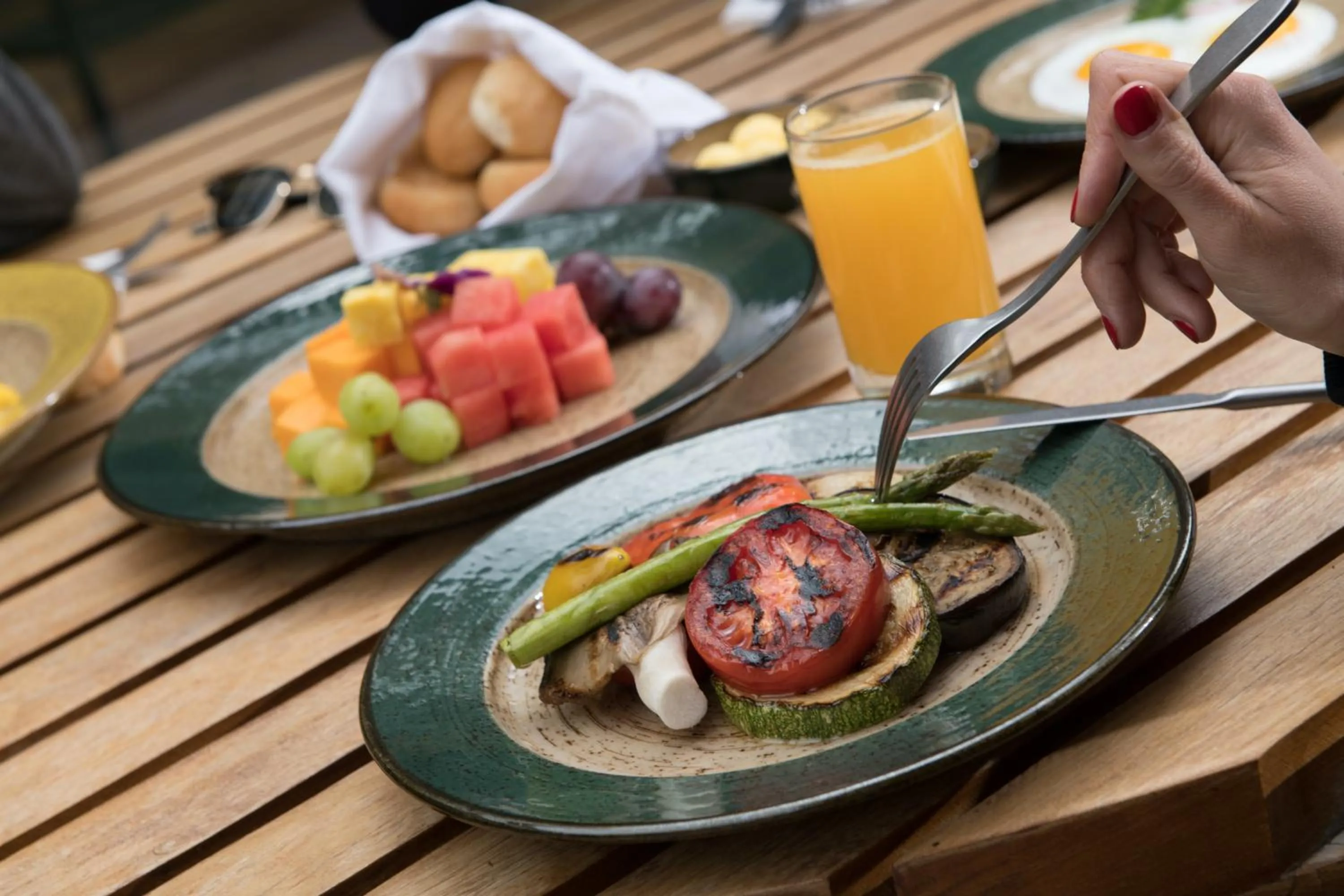 Breakfast in Las Qolqas EcoResort Ollantaytambo