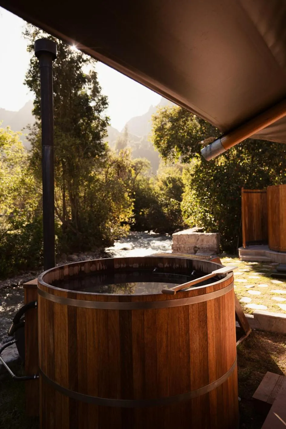 Hot Tub in Las Qolqas EcoResort Ollantaytambo