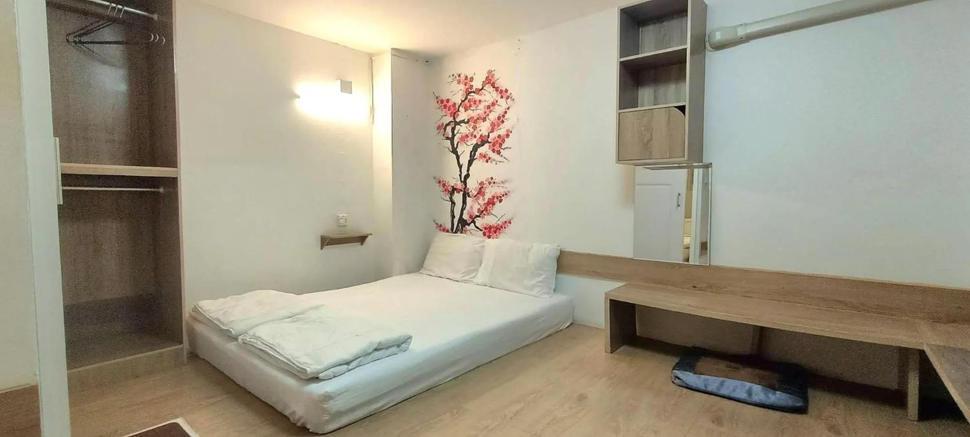 Bed in โรงแรมชิบะรูม นครราชสีมา สาขามหาวิทยาลัยเทคโนโลยีสุรนารี