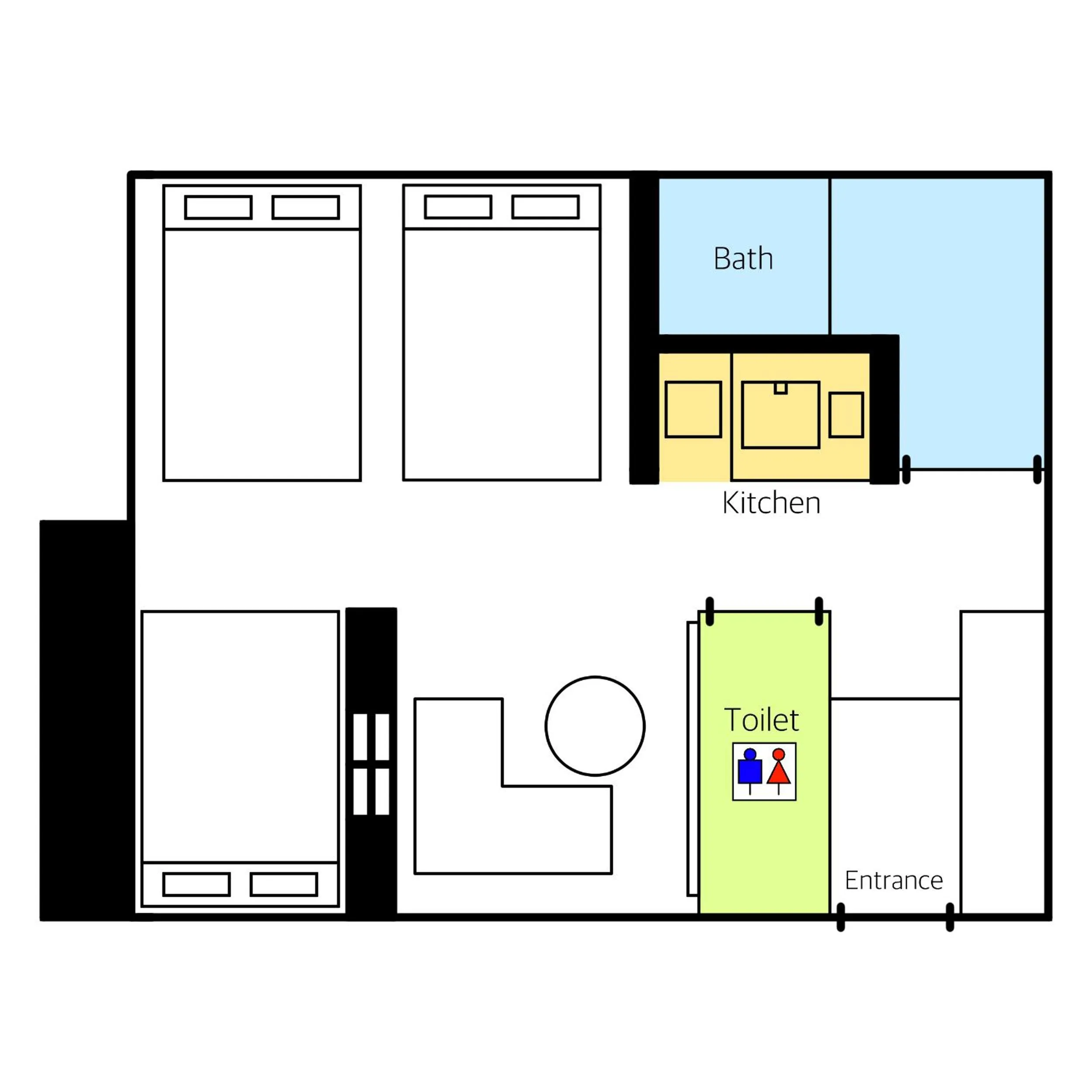 Floor plan in GRAND BASE Hakata Premium