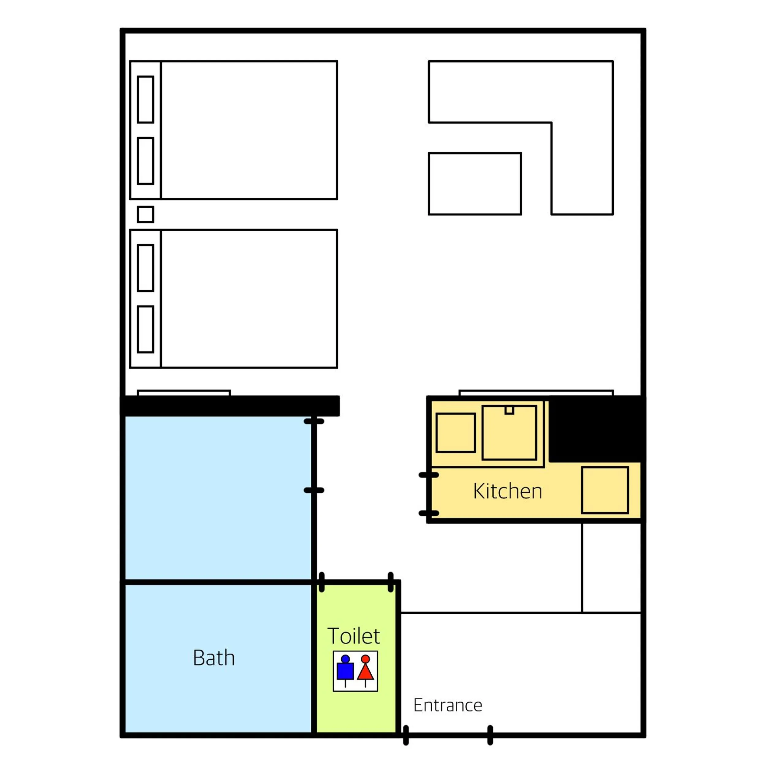 Floor plan in GRAND BASE Hakata Premium