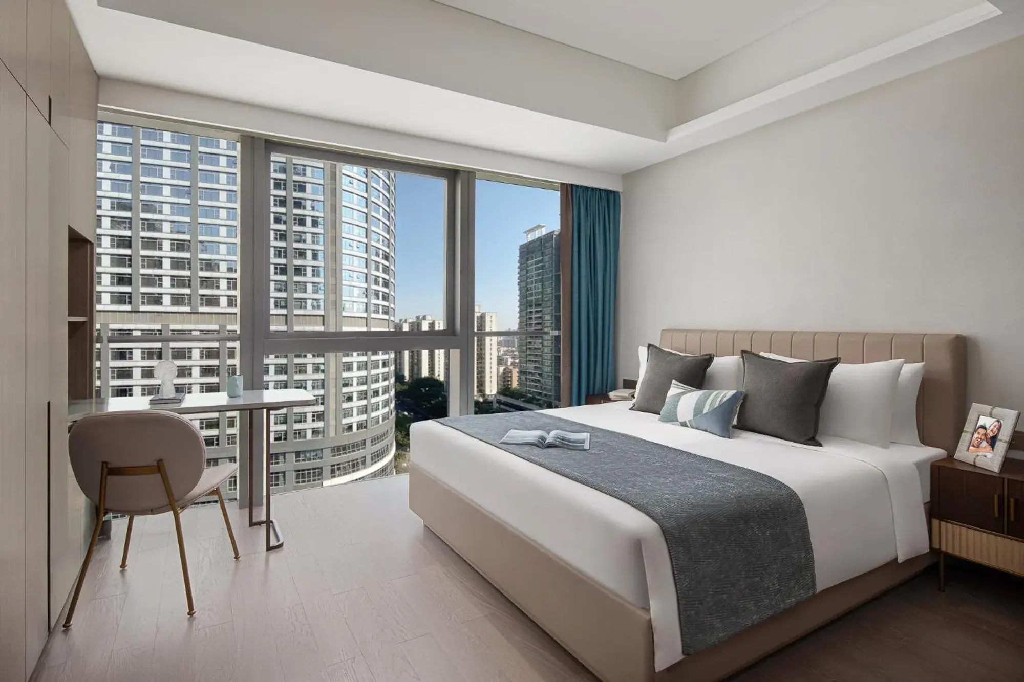 Photo of the whole room, Bed in Star Residence ICC Guangzhou Photo of the whole room, Bed in Star Residence ICC Guangzhou