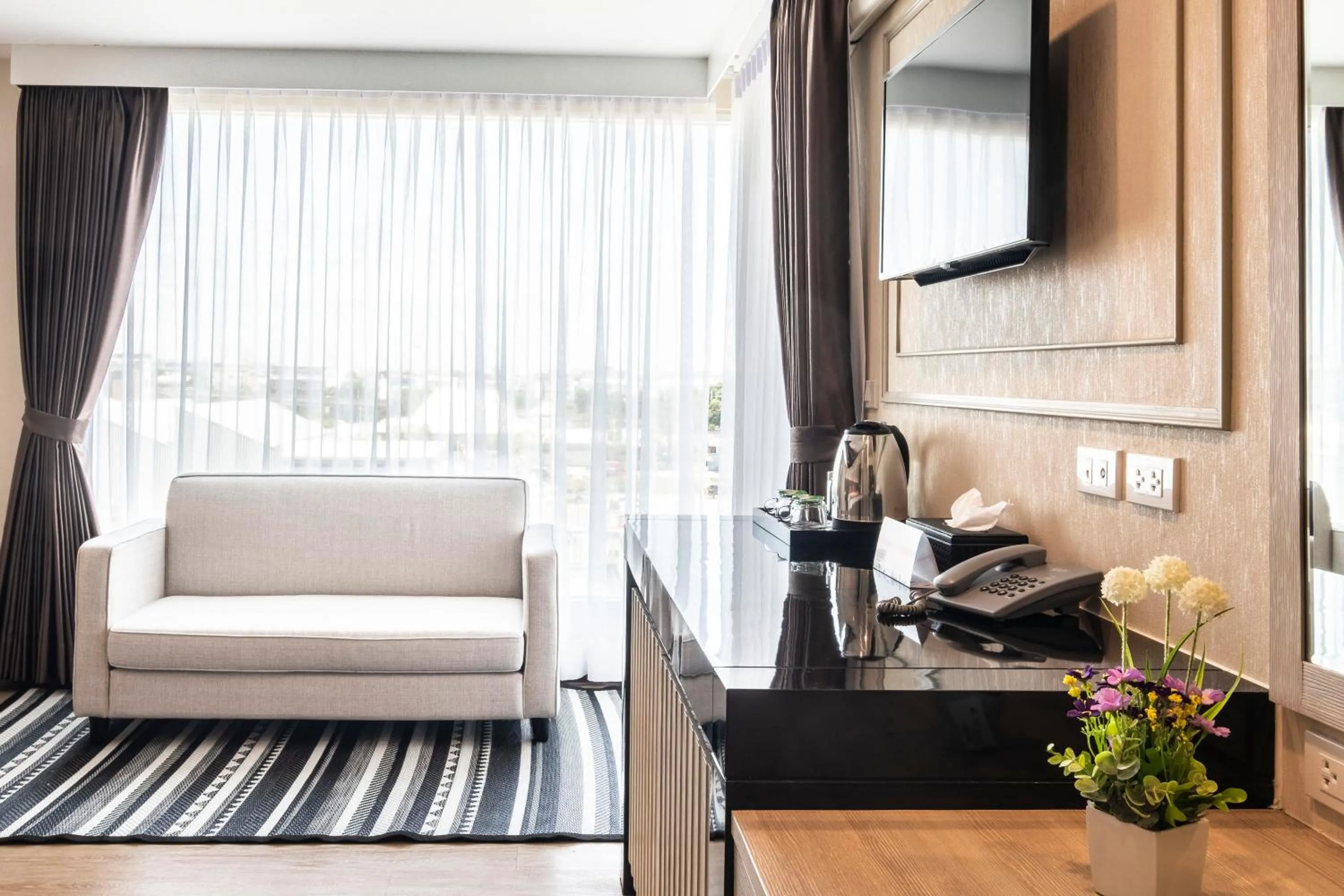 Seating area in The Airport Courtyard Suvarnabhumi Airport