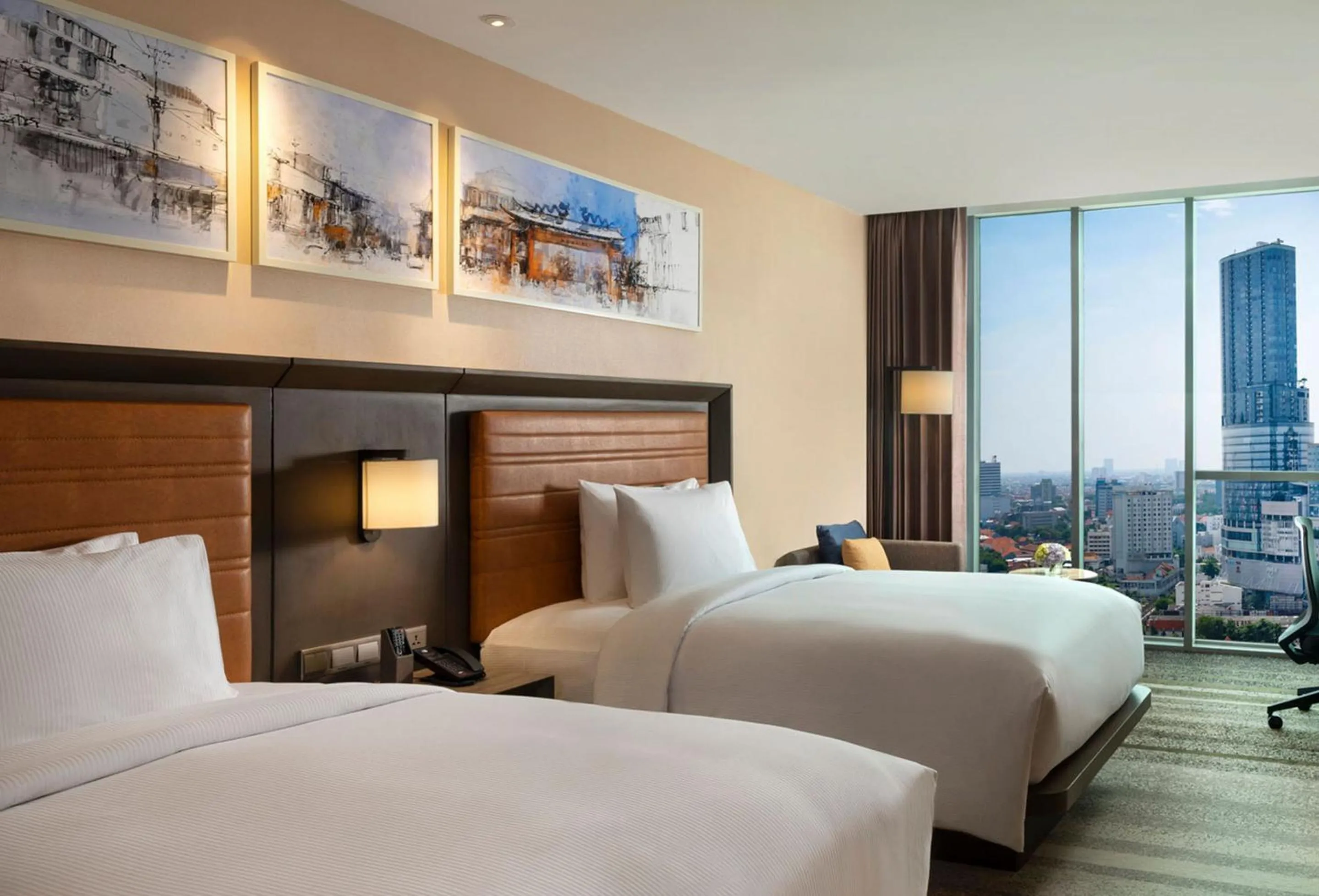 Bedroom, Bed in DoubleTree by Hilton Surabaya