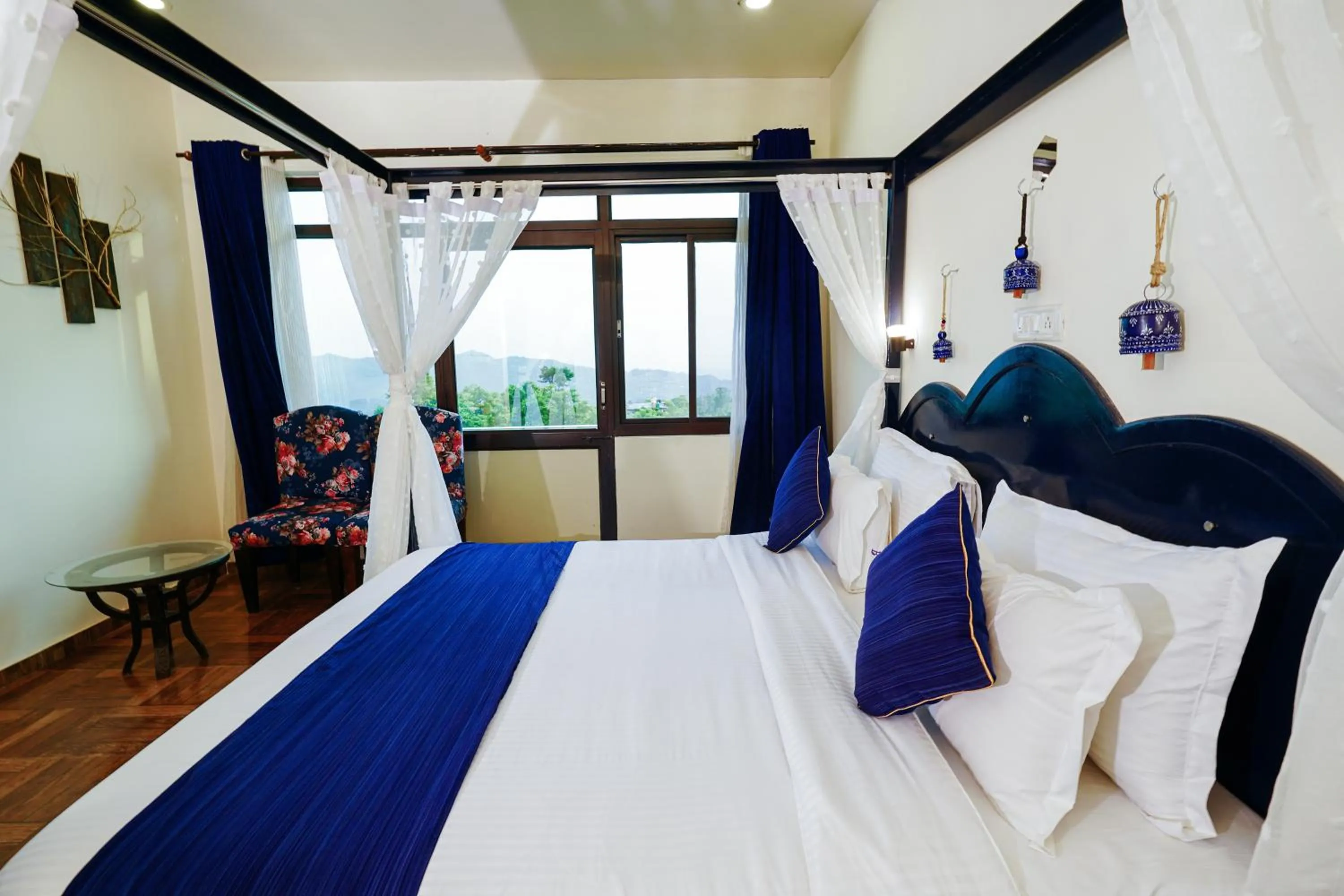 Bed in Hotel Sagarmatha