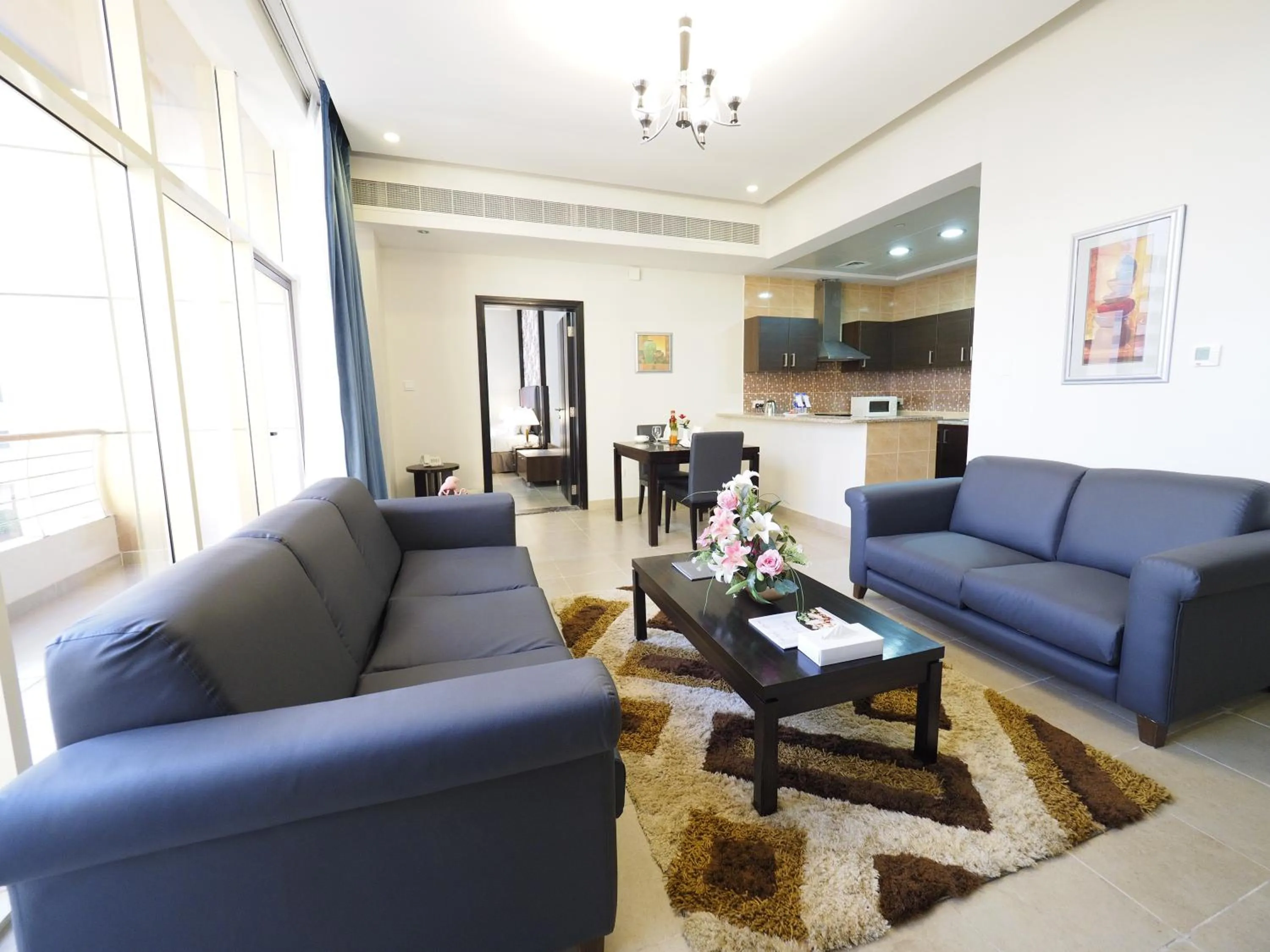 Living room in Skylark Hotel Apartments AL Barsha