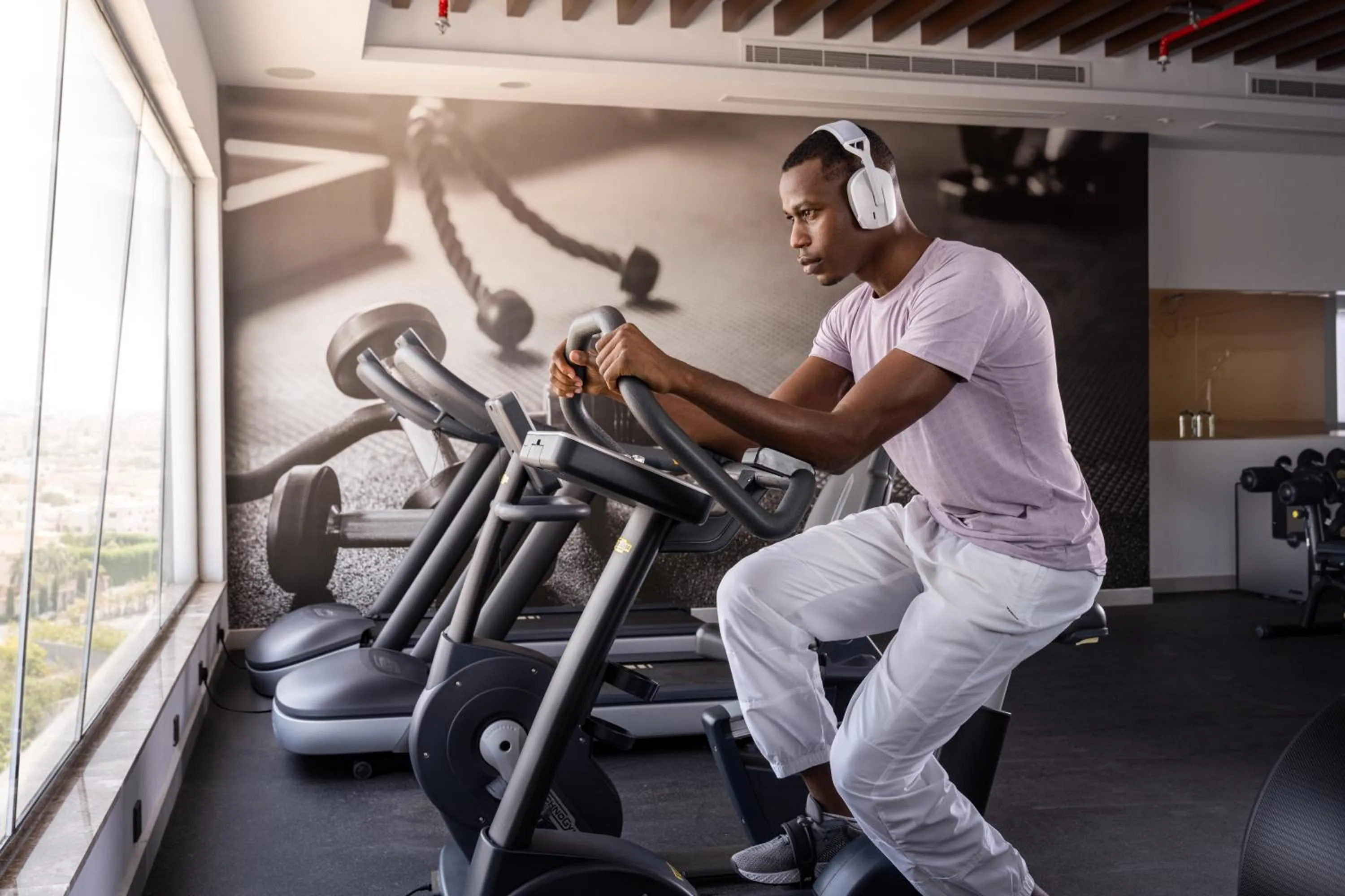 Fitness centre/facilities in Sukoon Hotel