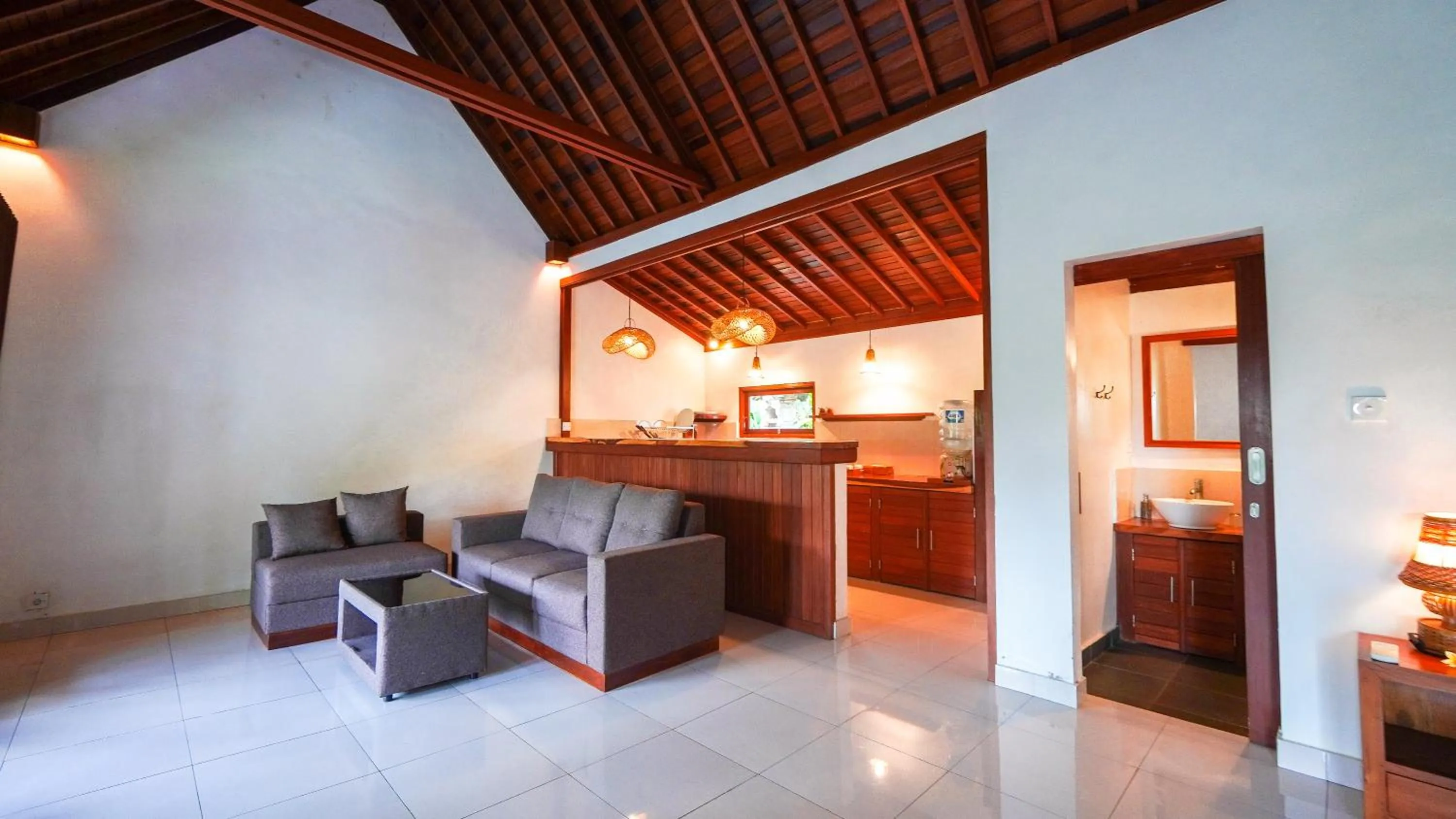 Bed in Green Coconut Cottage