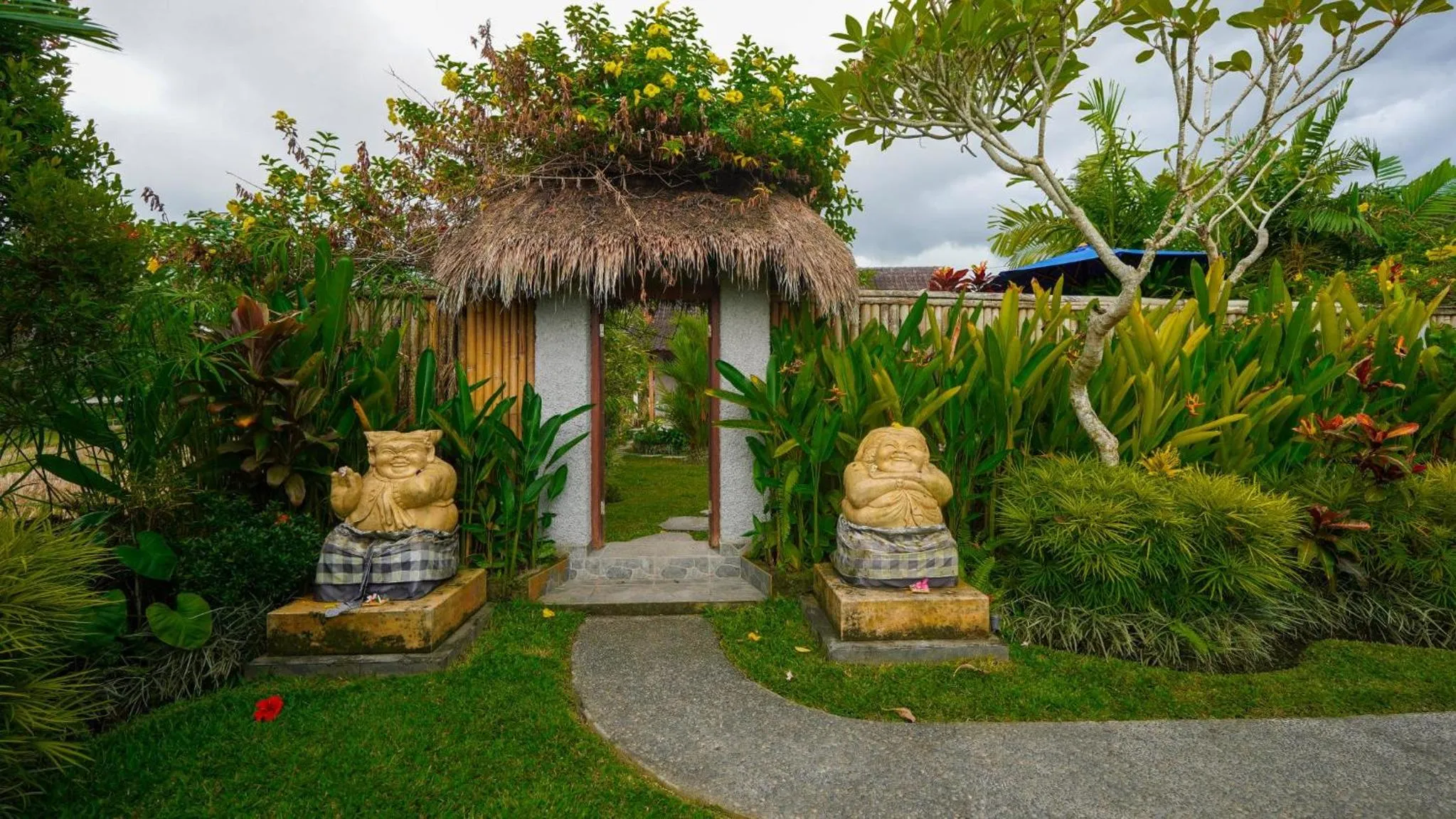 Garden in Green Coconut Cottage