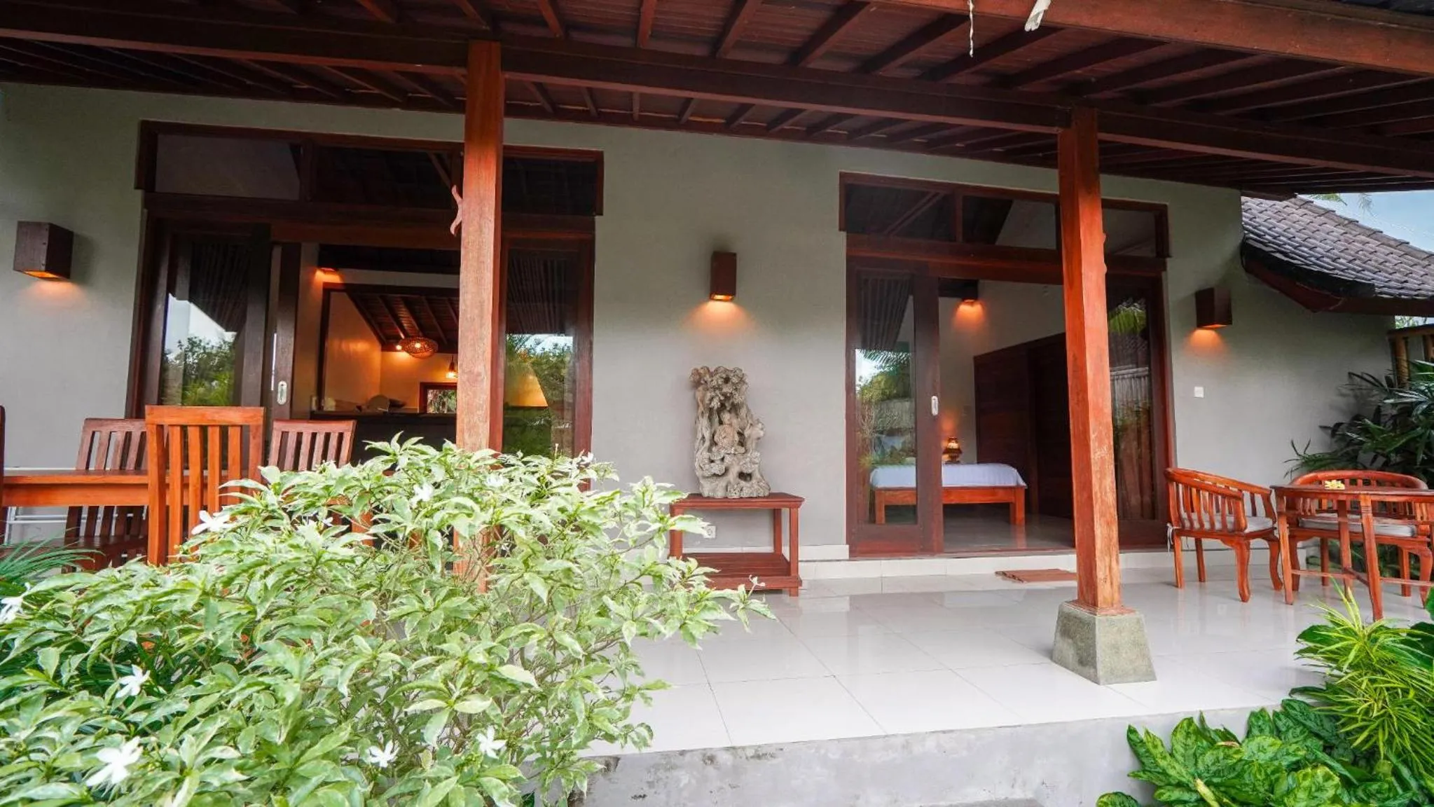 Patio in Green Coconut Cottage