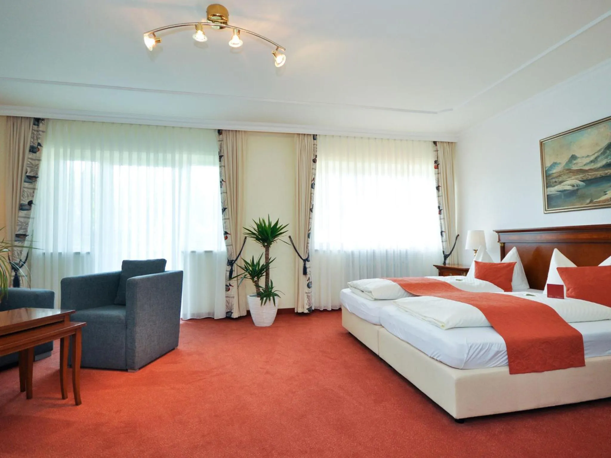 Photo of the whole room, Bed in Hotel Quellenhof