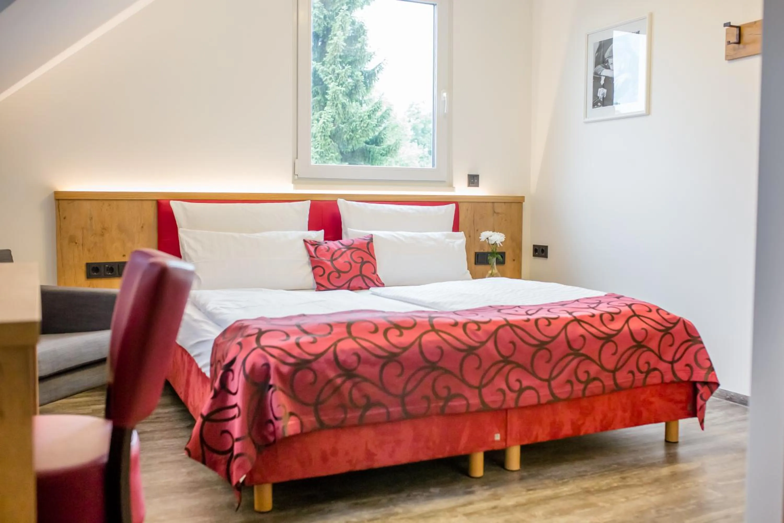 Bed in Landhotel zum Baggernpuhl