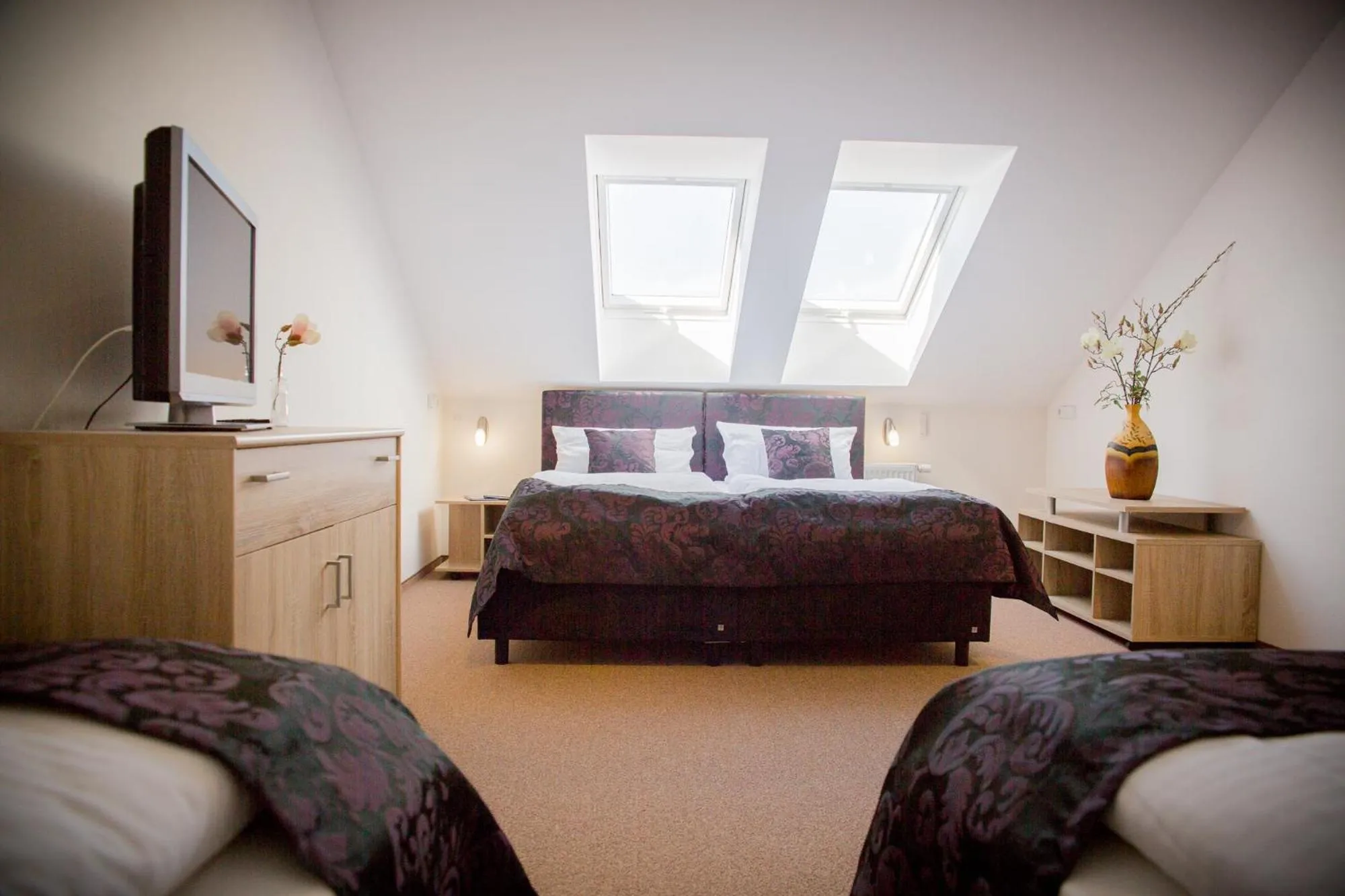 Bedroom, Bed in Landhotel zum Baggernpuhl