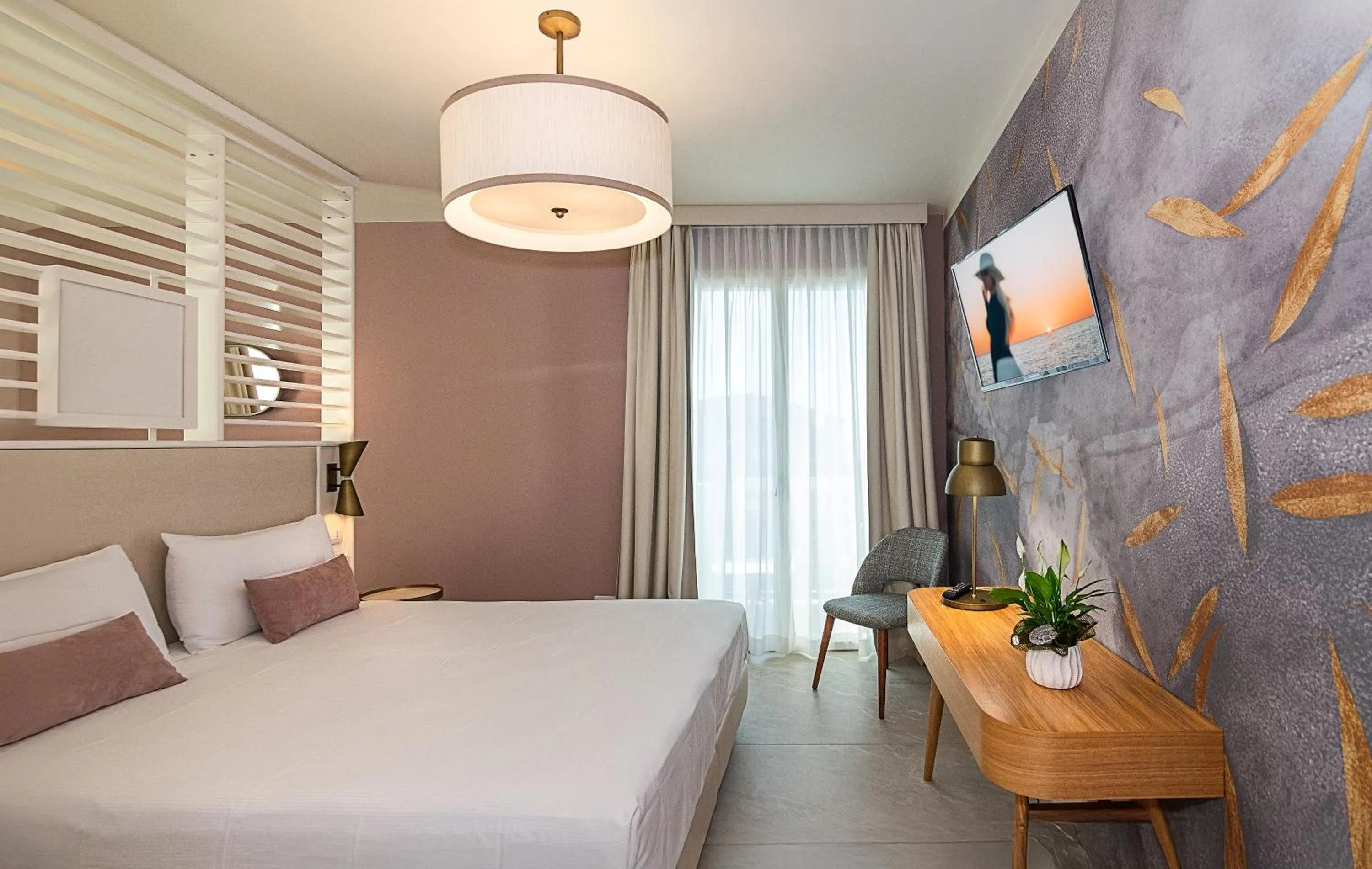 Bed in Hotel Mariotti