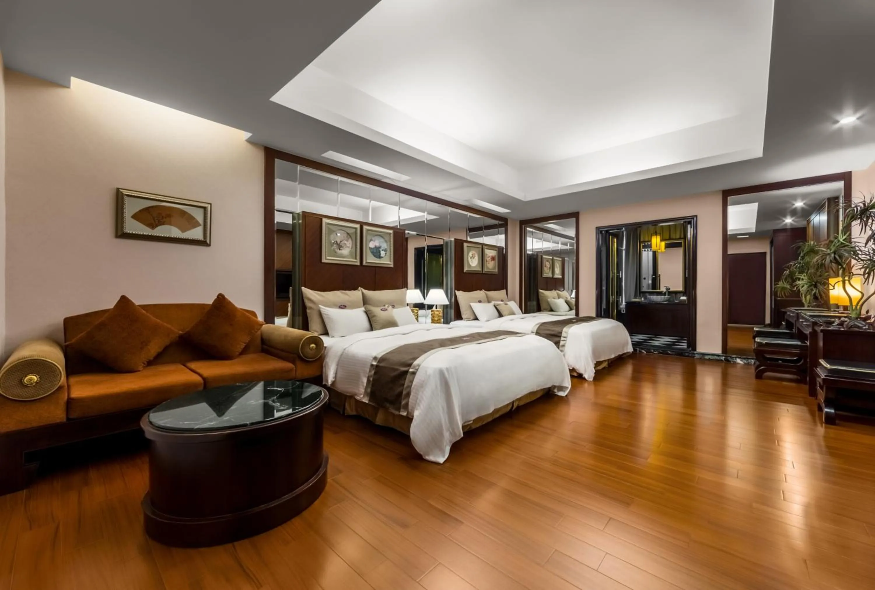Bed in Chuang-Tang Spring SPA Hotel - Deyang