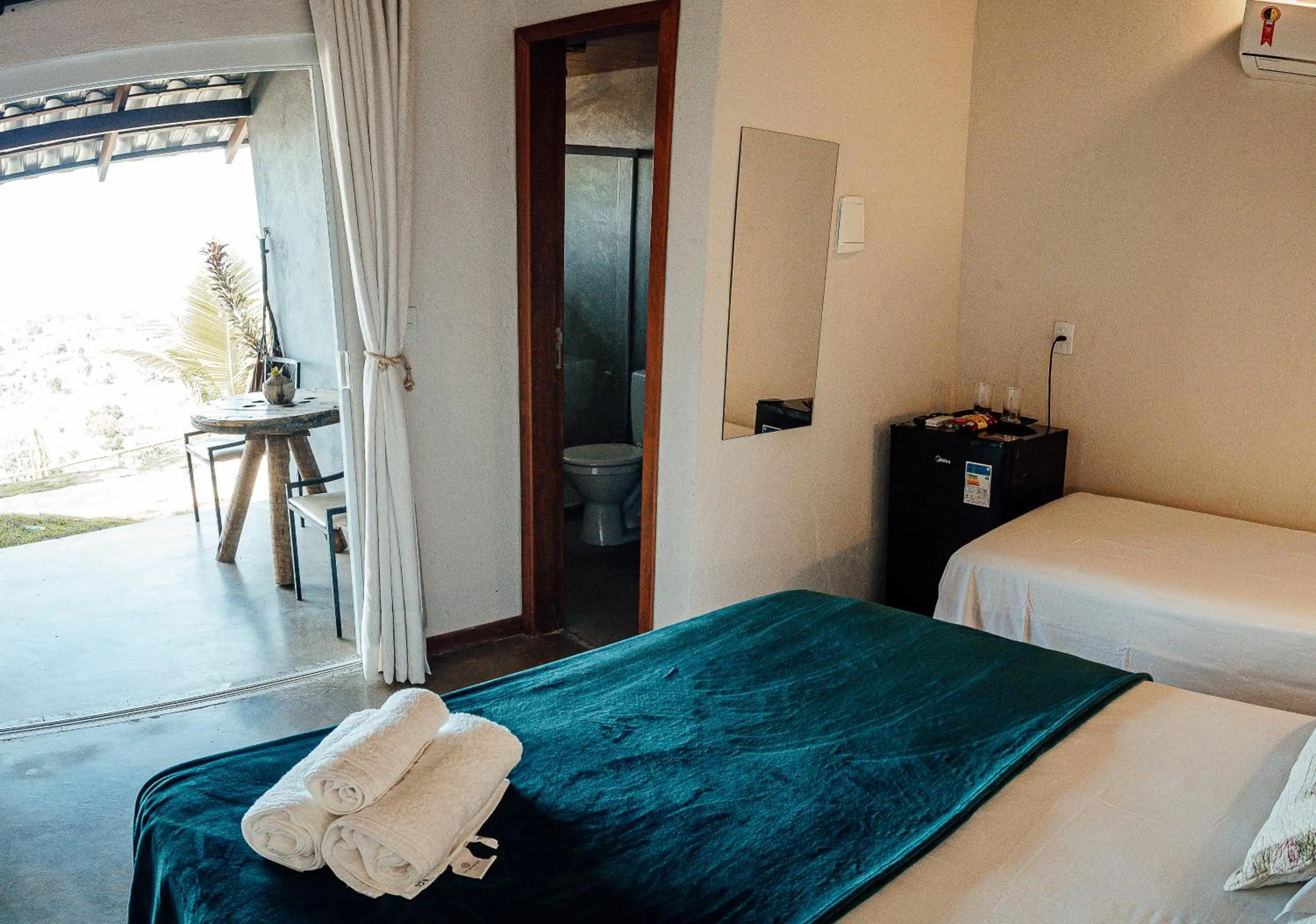 Bed in Pousada Terraço Guarapari