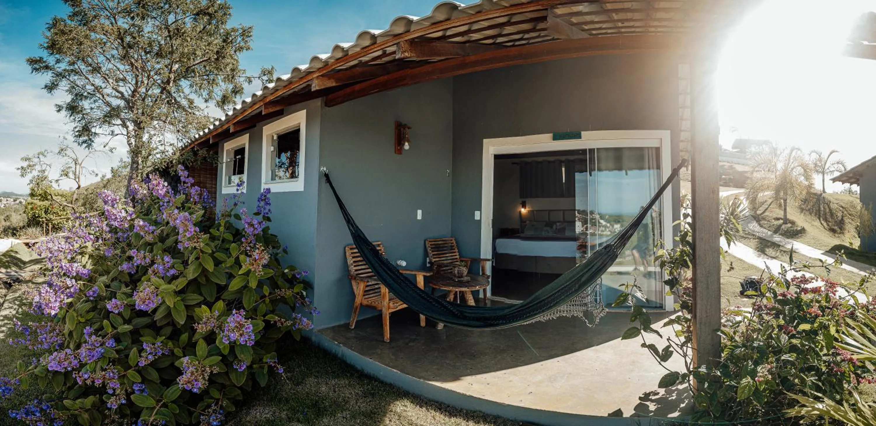 Garden view in Pousada Terraço Guarapari
