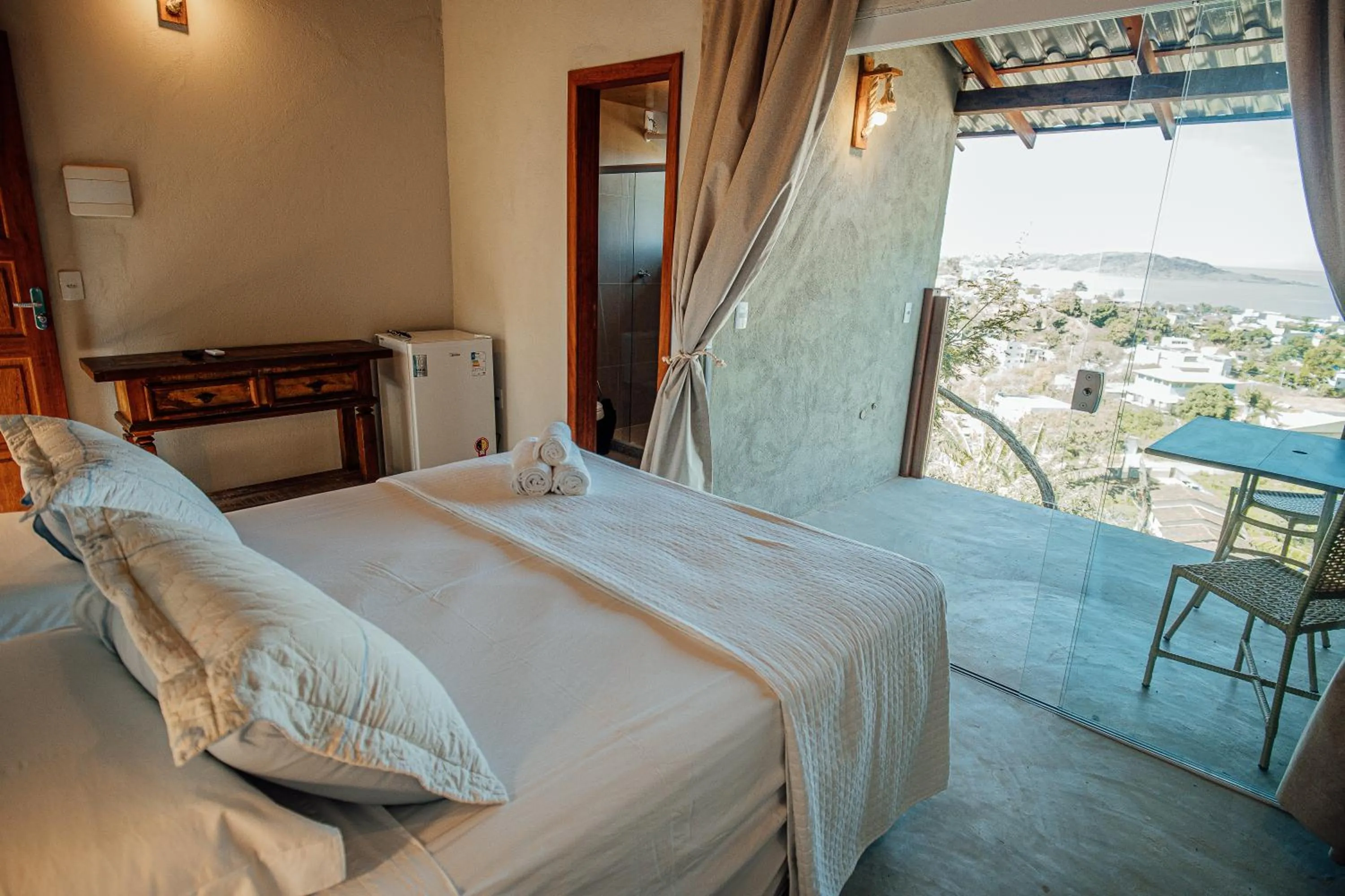 Bed in Pousada Terraço Guarapari