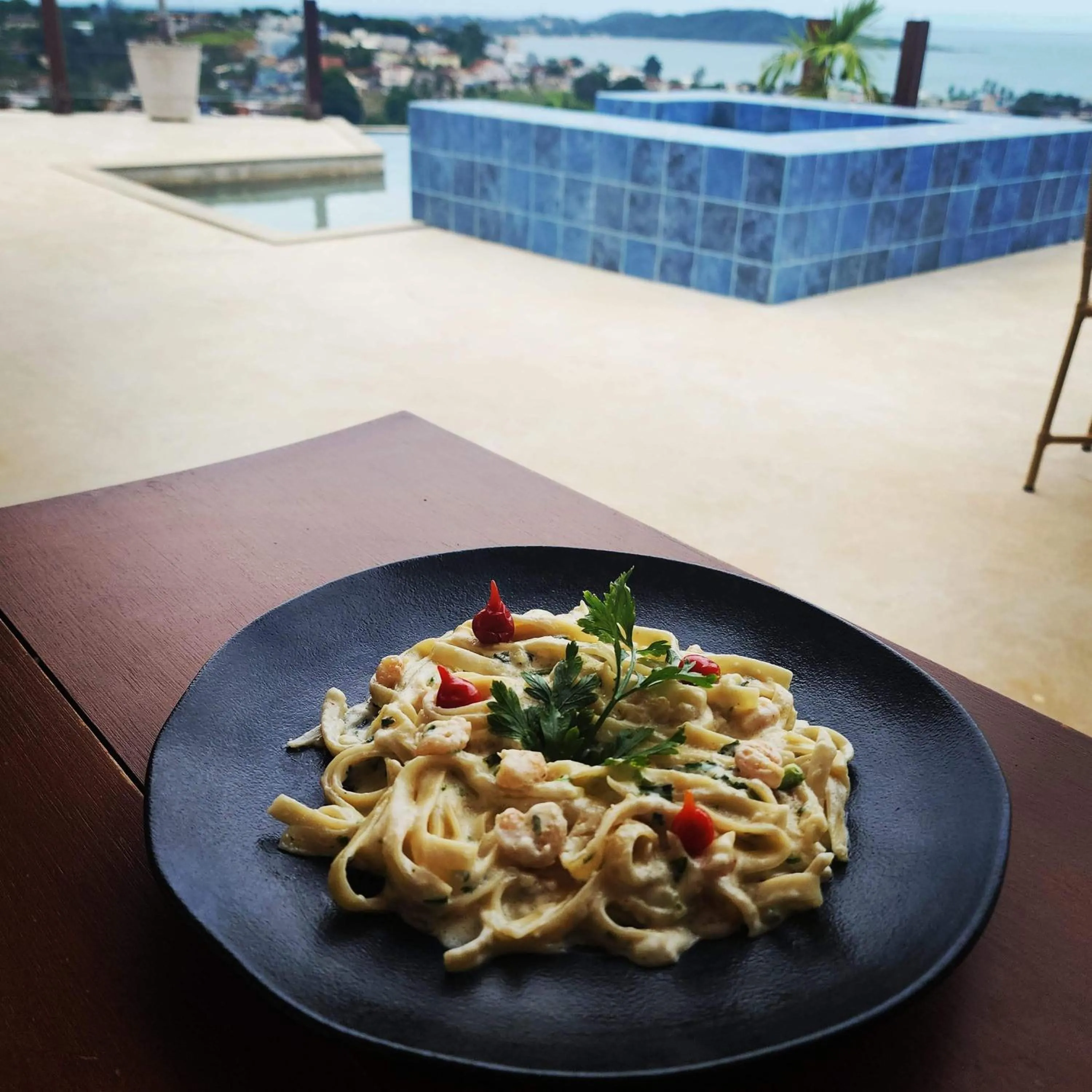 Restaurant/places to eat in Pousada Terraço Guarapari