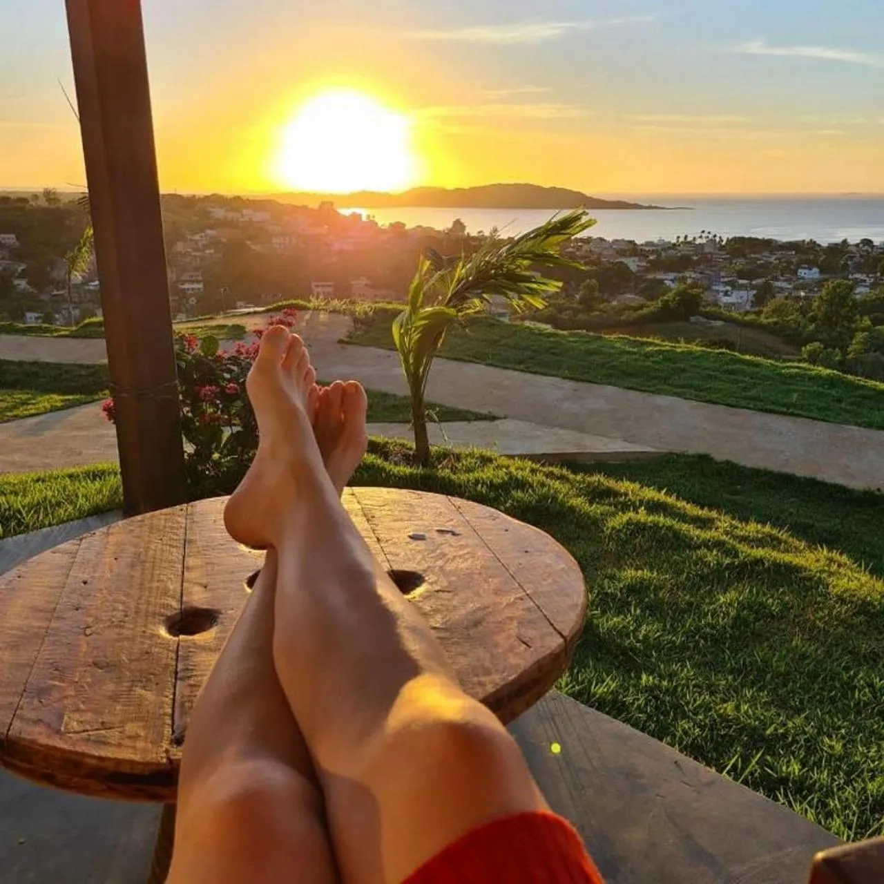 Sunset in Pousada Terraço Guarapari