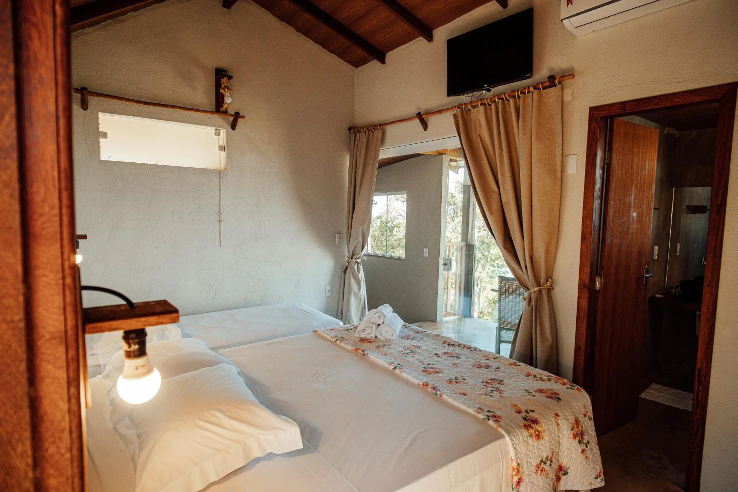 Bed in Pousada Terraço Guarapari