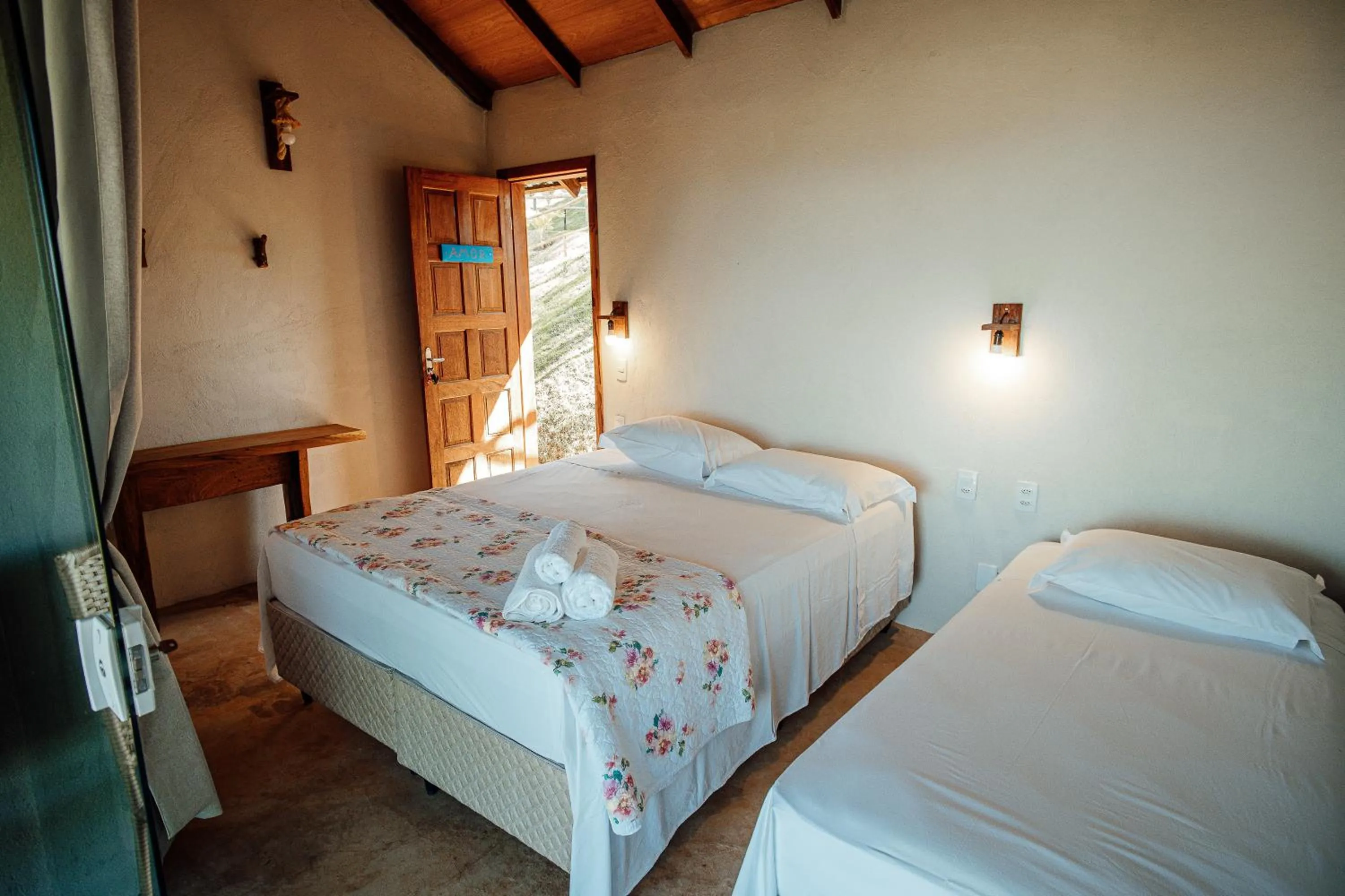 Bed in Pousada Terraço Guarapari