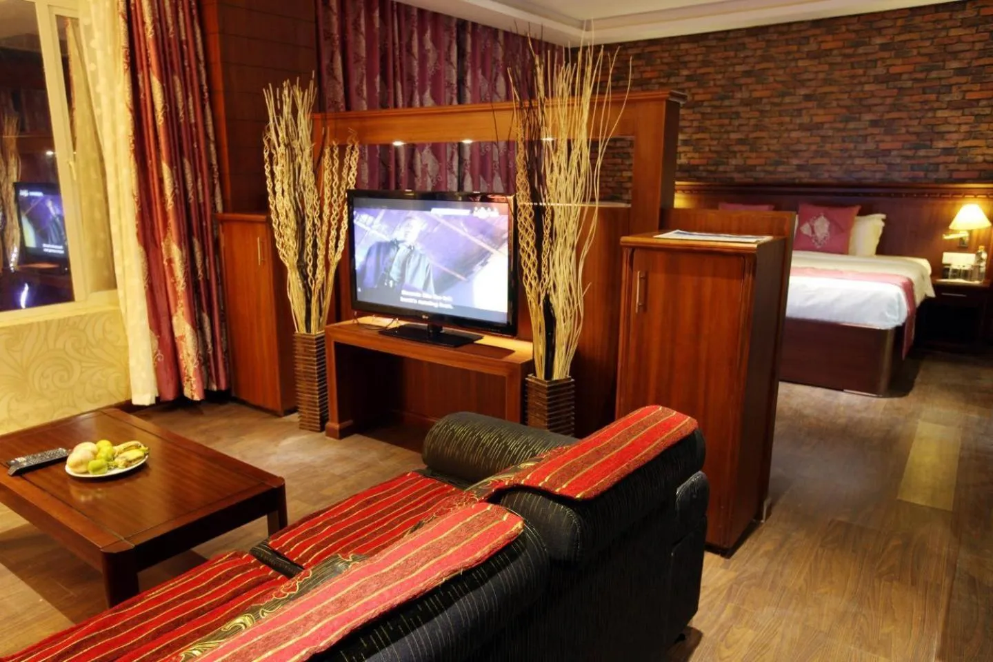 Seating area, Bed in Hotel All Season