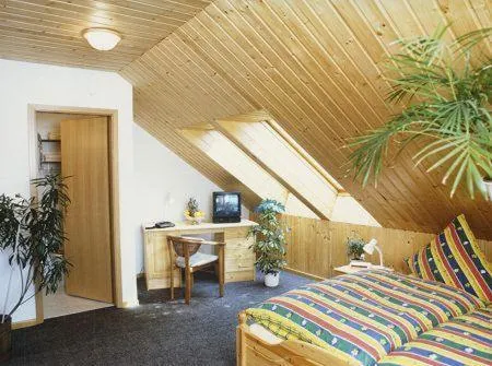 Photo of the whole room, Bed in Gasthof Bergquelle