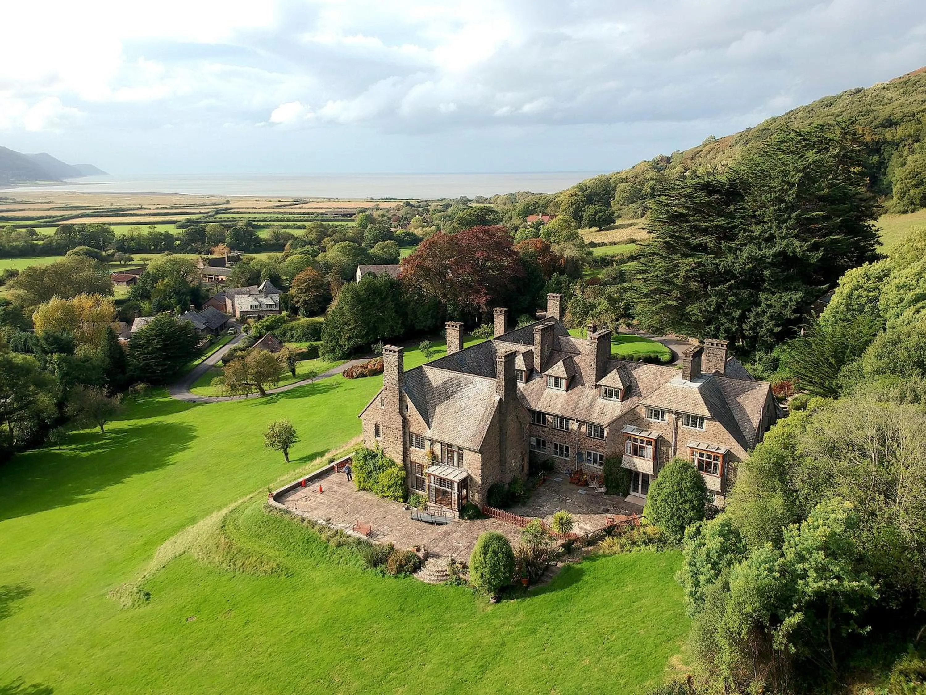 Property building in Luxury Bed And Breakfast at Bossington Hall in Exmoor, Somerset