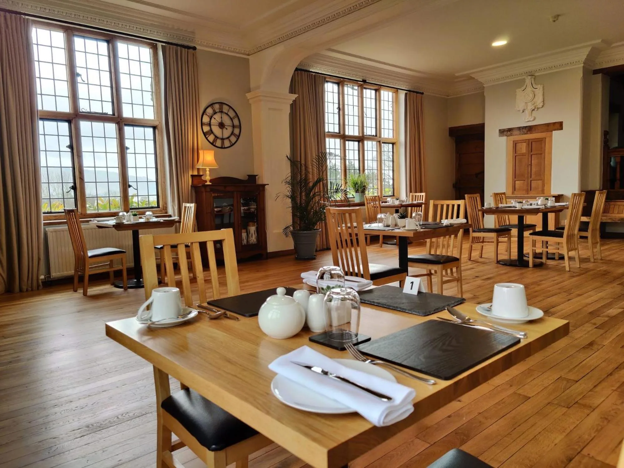 Food and drinks in Luxury Bed And Breakfast at Bossington Hall in Exmoor, Somerset