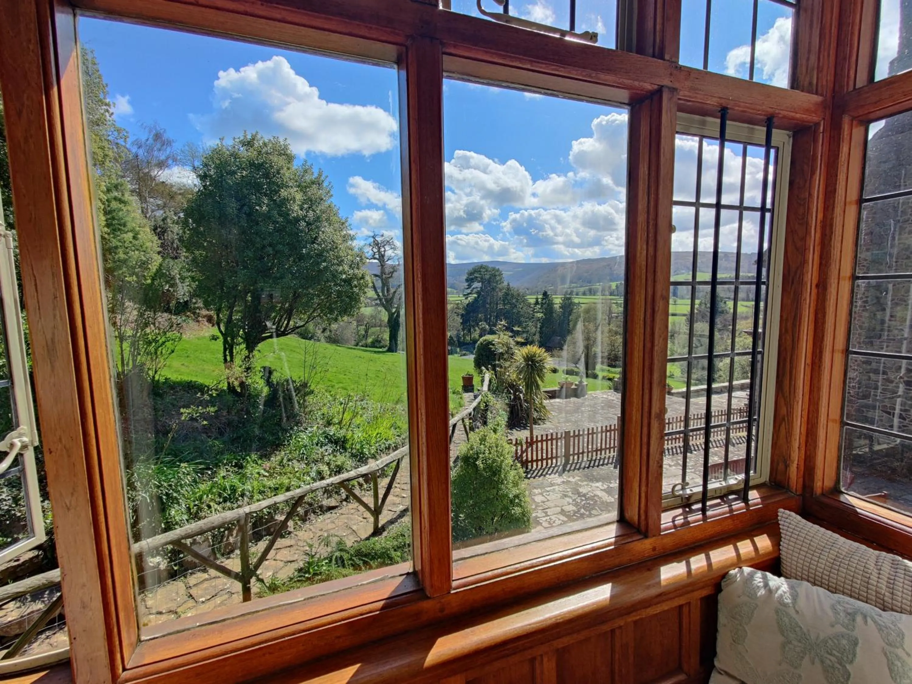 View (from property/room) in Luxury Bed And Breakfast at Bossington Hall in Exmoor, Somerset