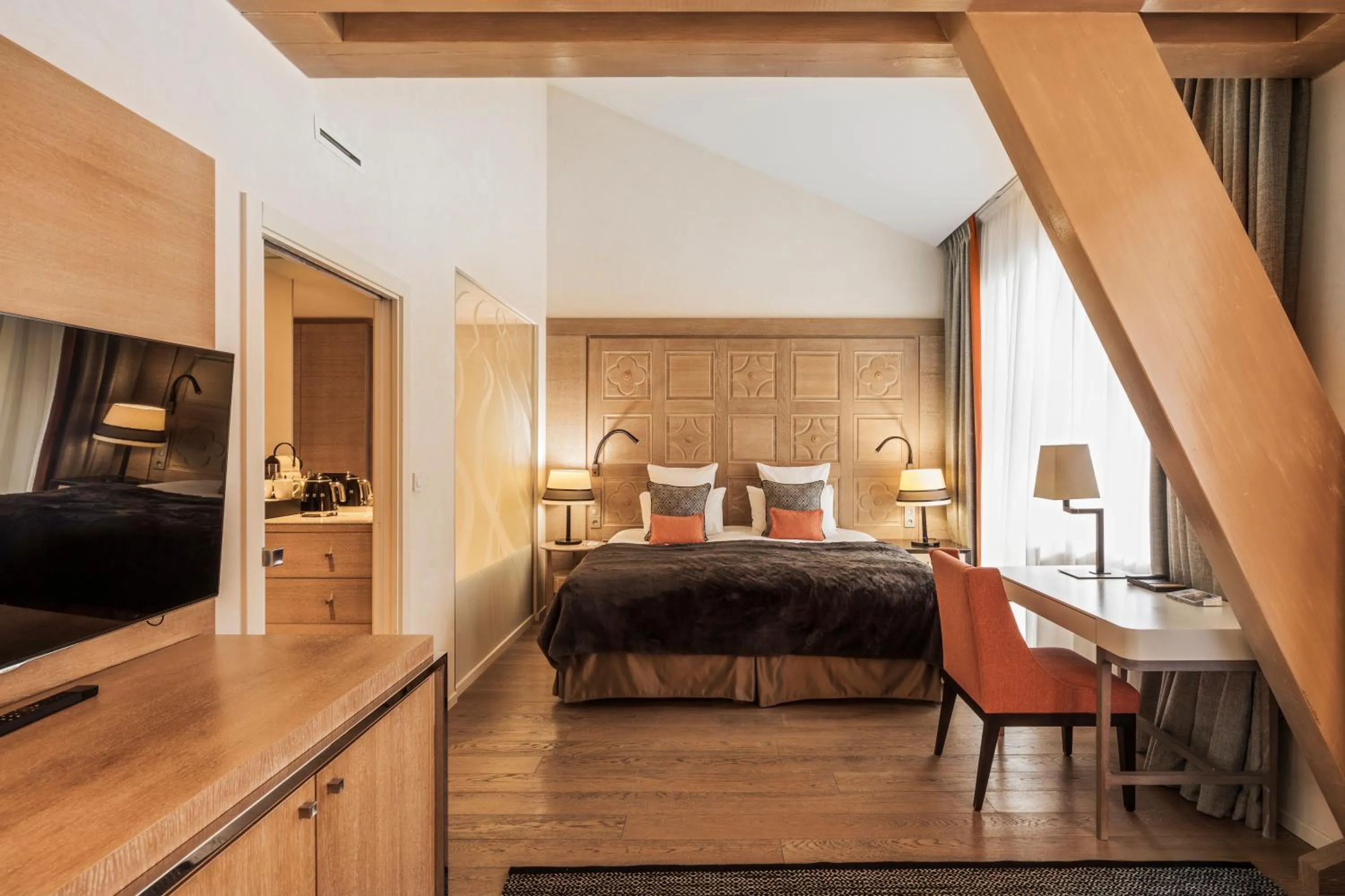 Bed in Hôtel Mont-Blanc Chamonix