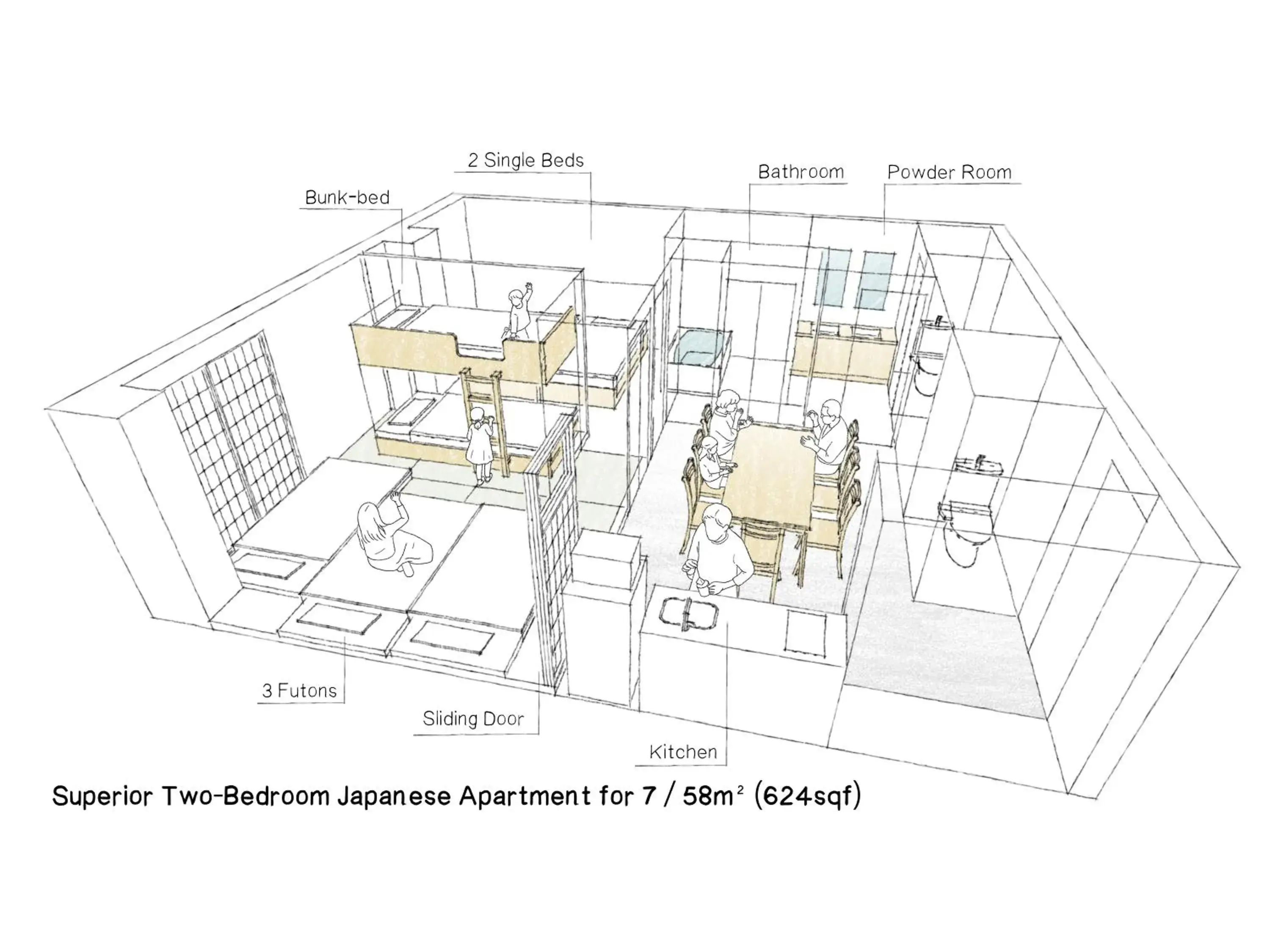 Floor plan in MIMARU Osaka Shinsaibashi East Floor plan in MIMARU Osaka Shinsaibashi East