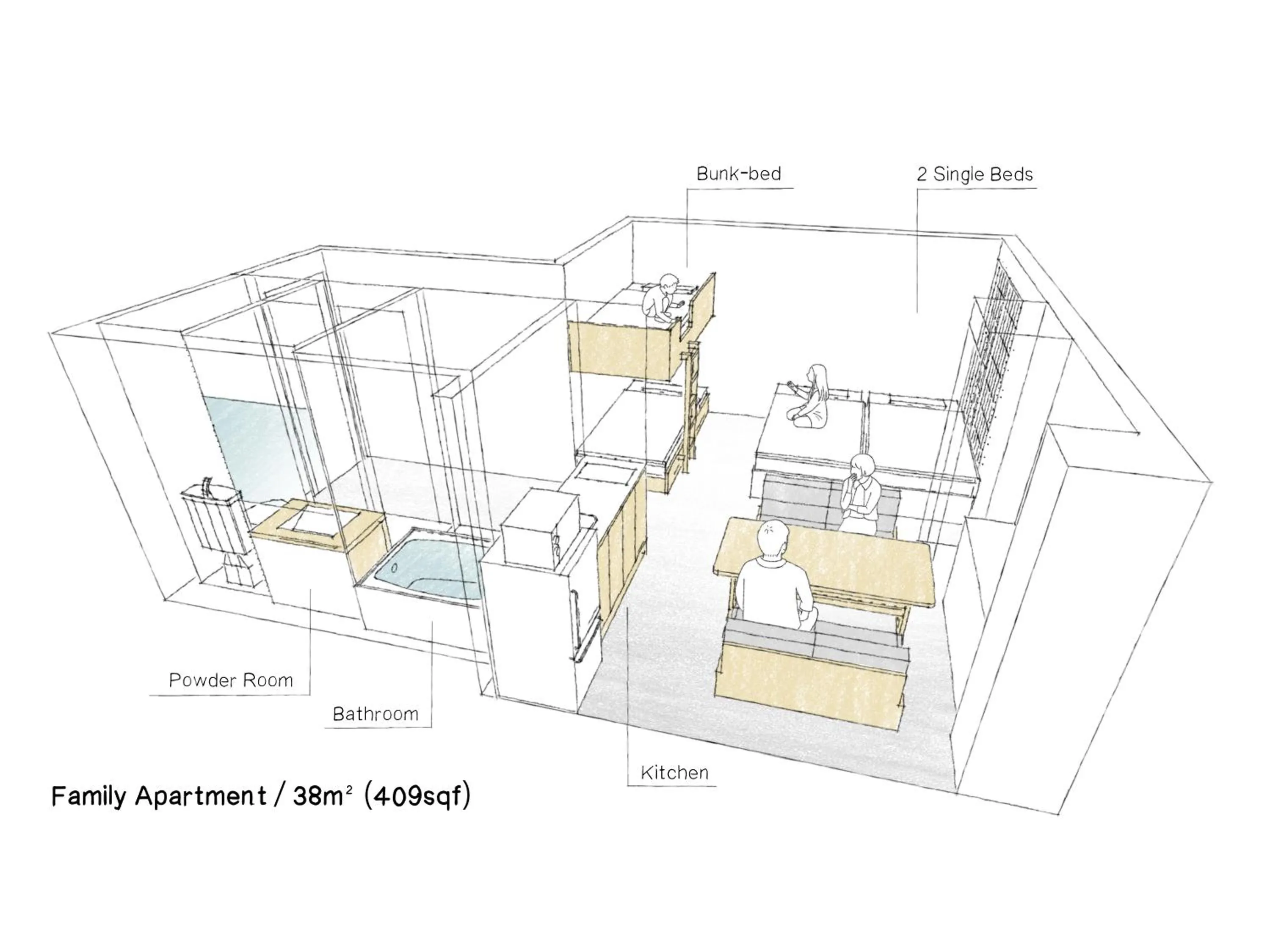 Floor plan in MIMARU Osaka Shinsaibashi East