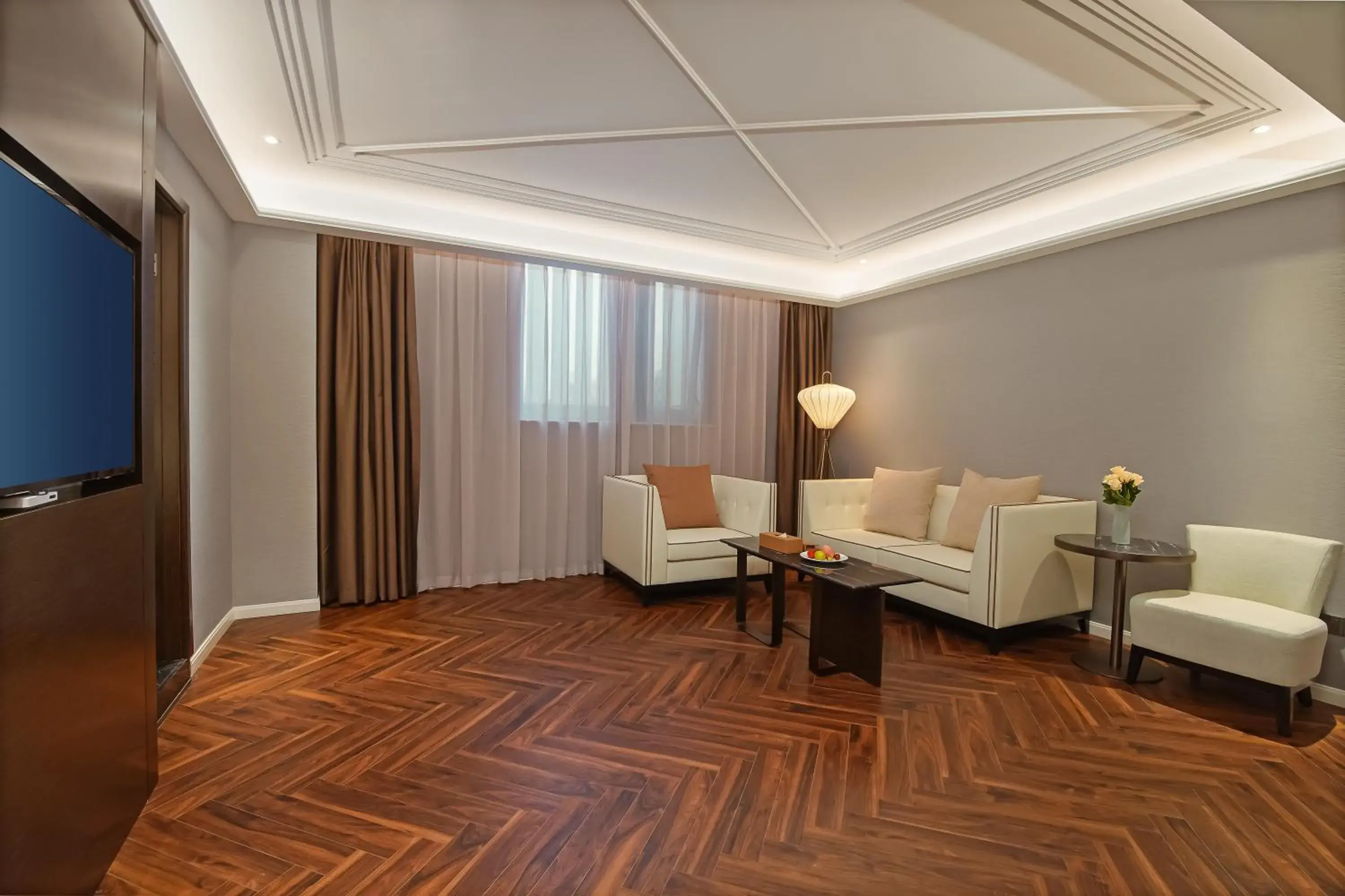 Living room in Jinjiang Metropolo Hotel (Nanjing South Railway Station Software Avenue Metro Station) Living room in Jinjiang Metropolo Hotel (Nanjing South Railway Station Software Avenue Metro Station)