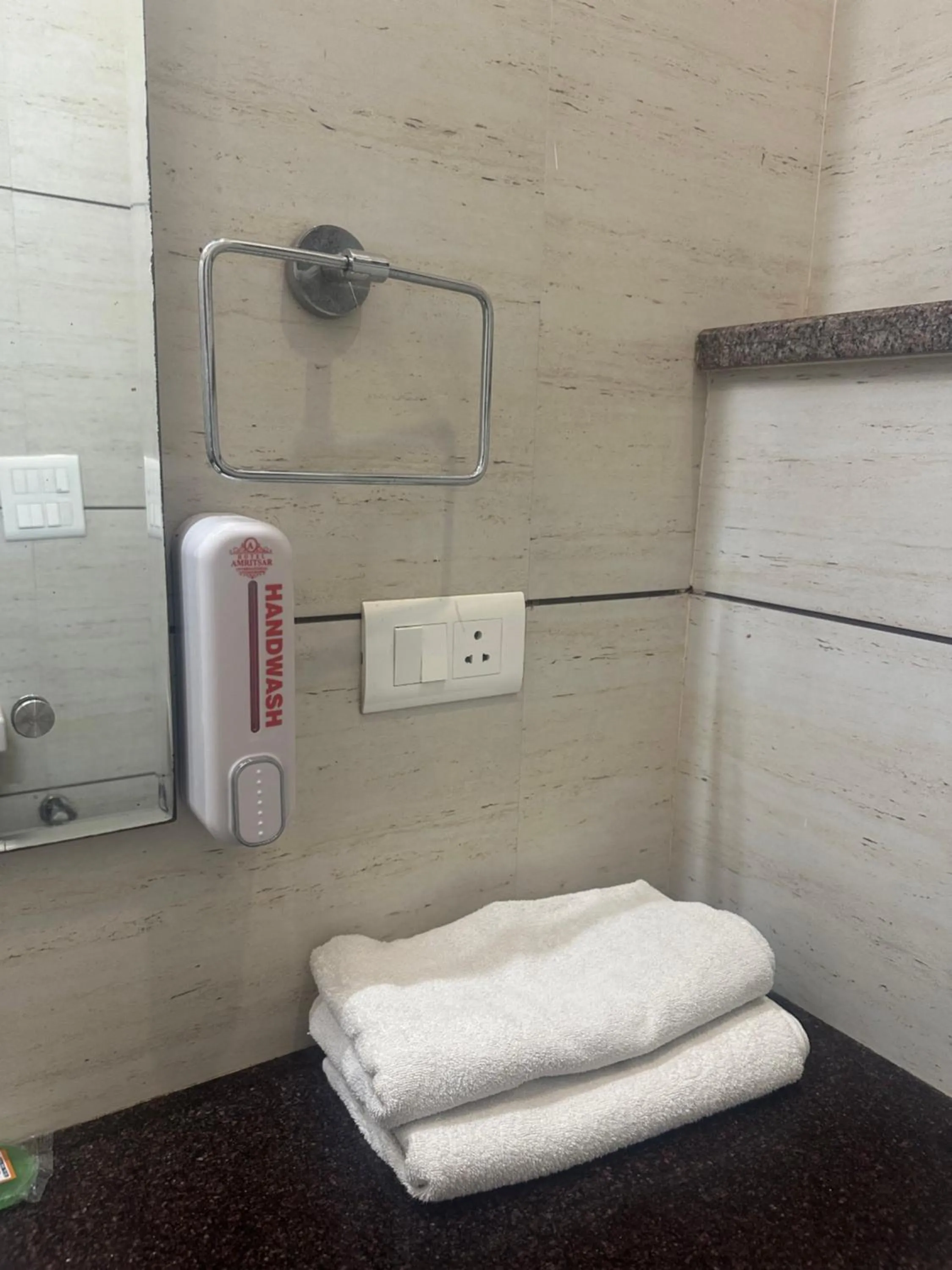 Bathroom in Hotel Amritsar International 2 min walk from Amritsar Bus Stand