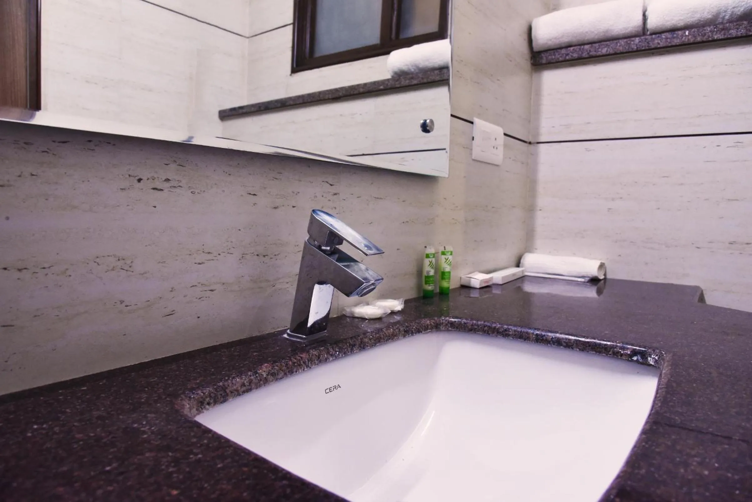 Bathroom in Hotel Amritsar International 2 min walk from Amritsar Bus Stand