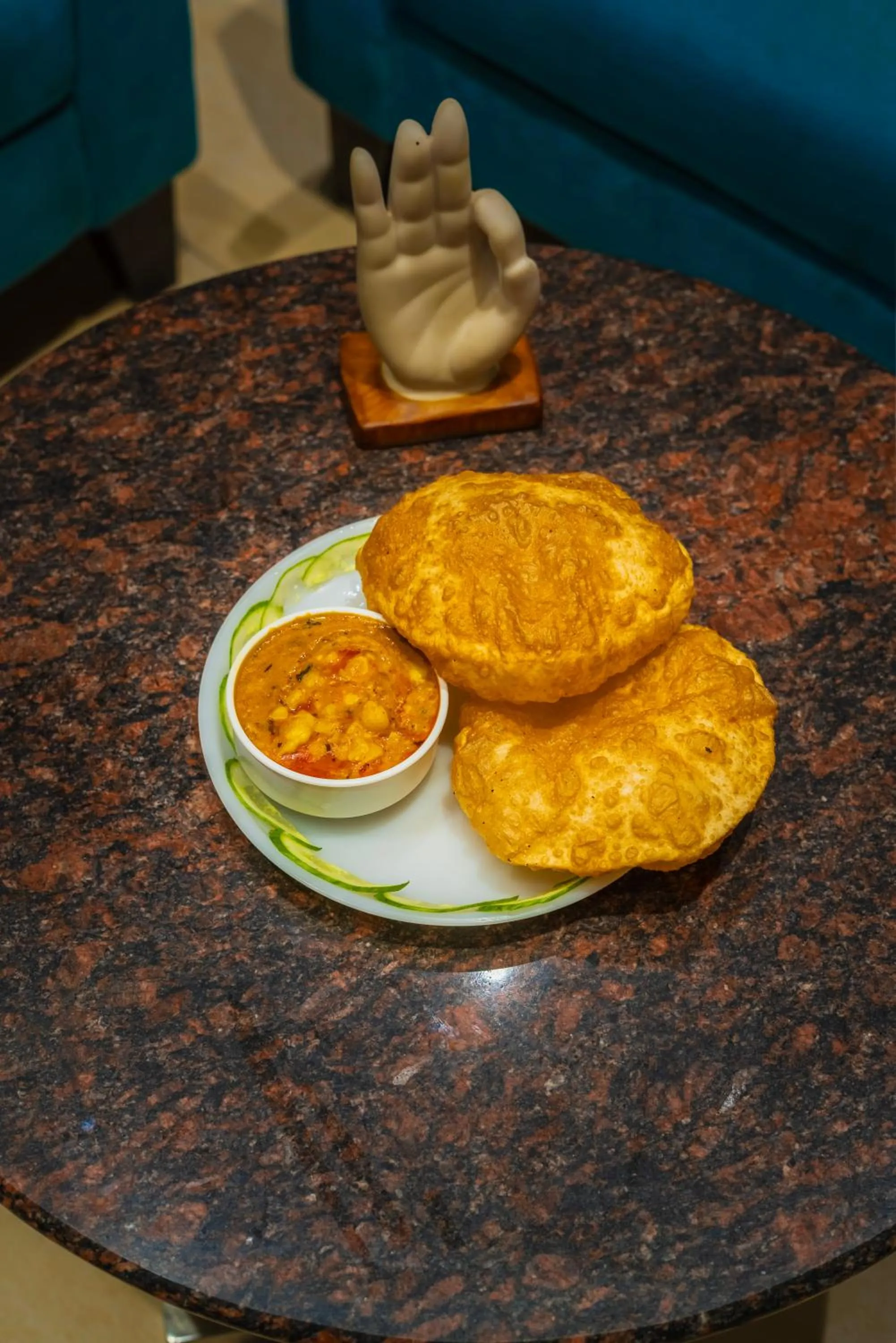 Food close-up in Hotel Amritsar International 2 min walk from Amritsar Bus Stand