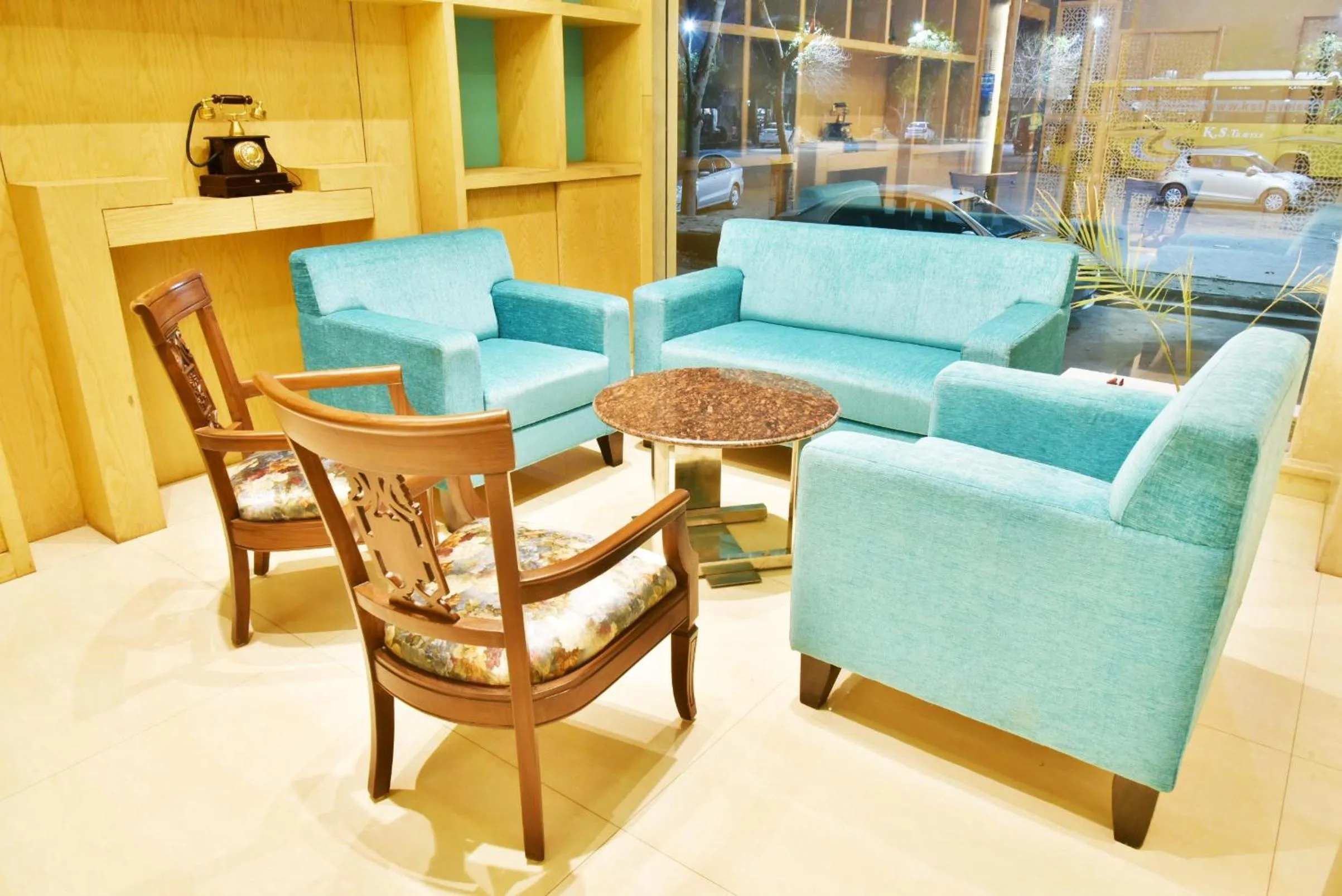 Seating area in Hotel Amritsar International 2 min walk from Amritsar Bus Stand