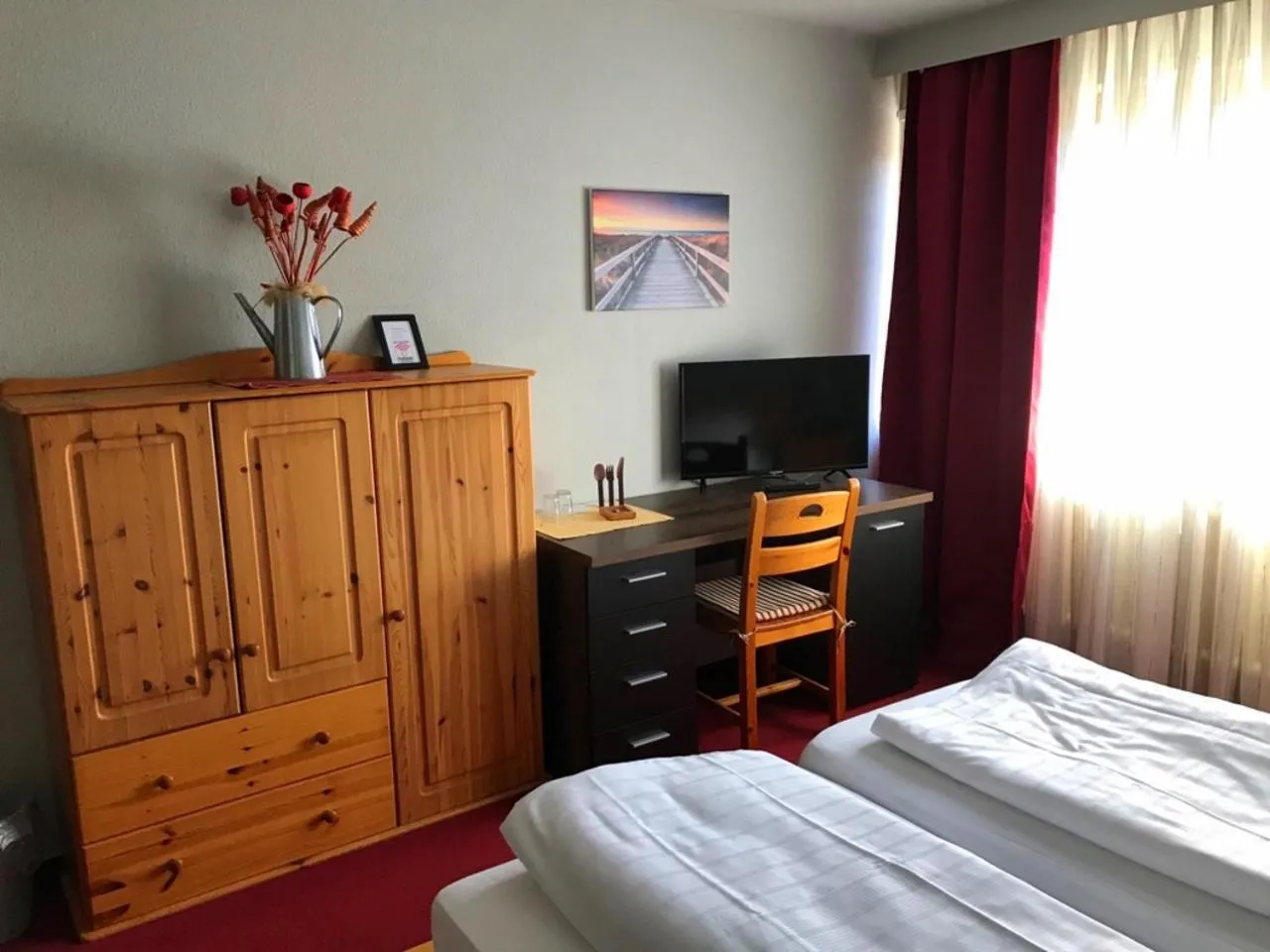 Decorative detail, Bed in City-Hotel Kaiserhof