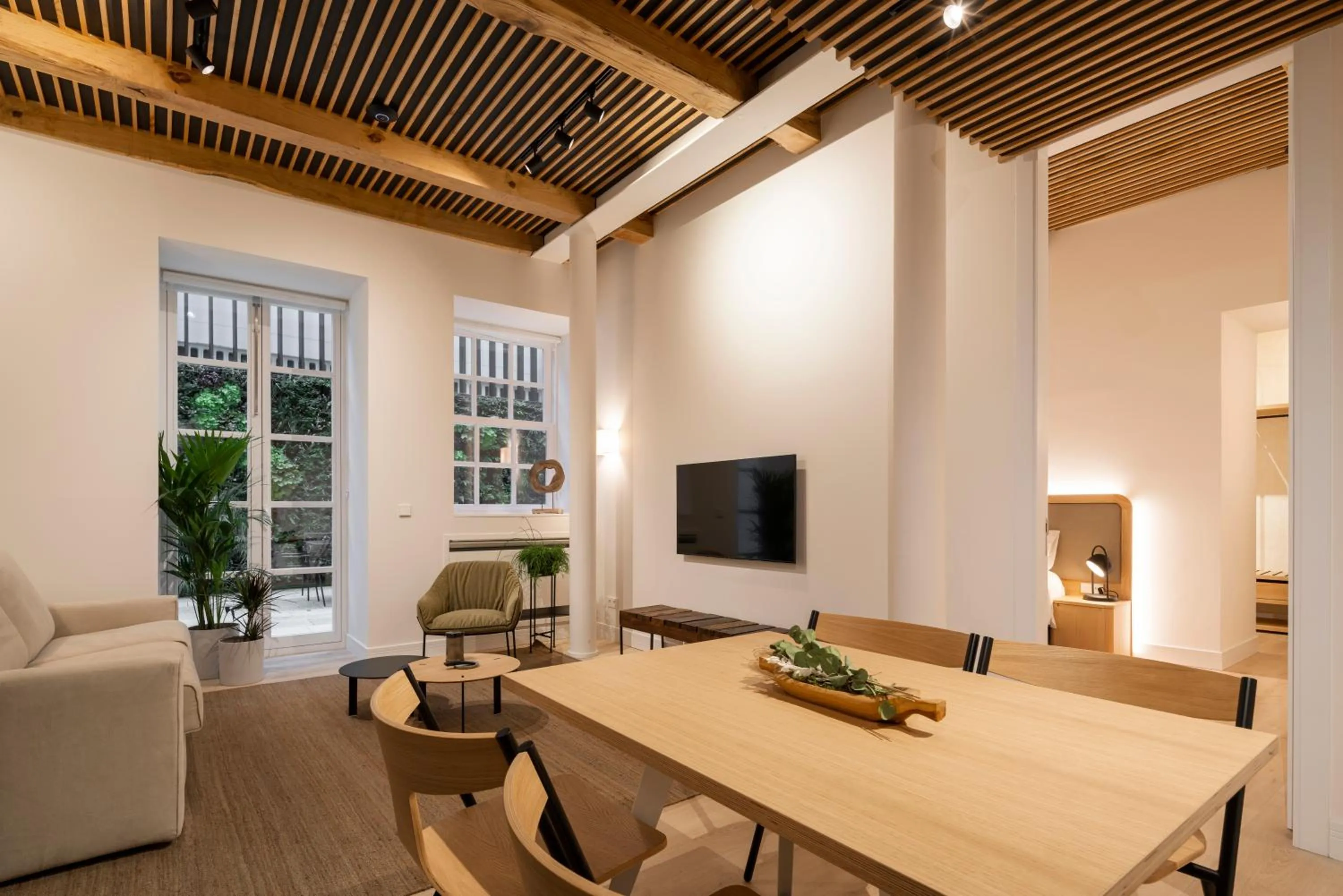 Seating area in NORO Plaza