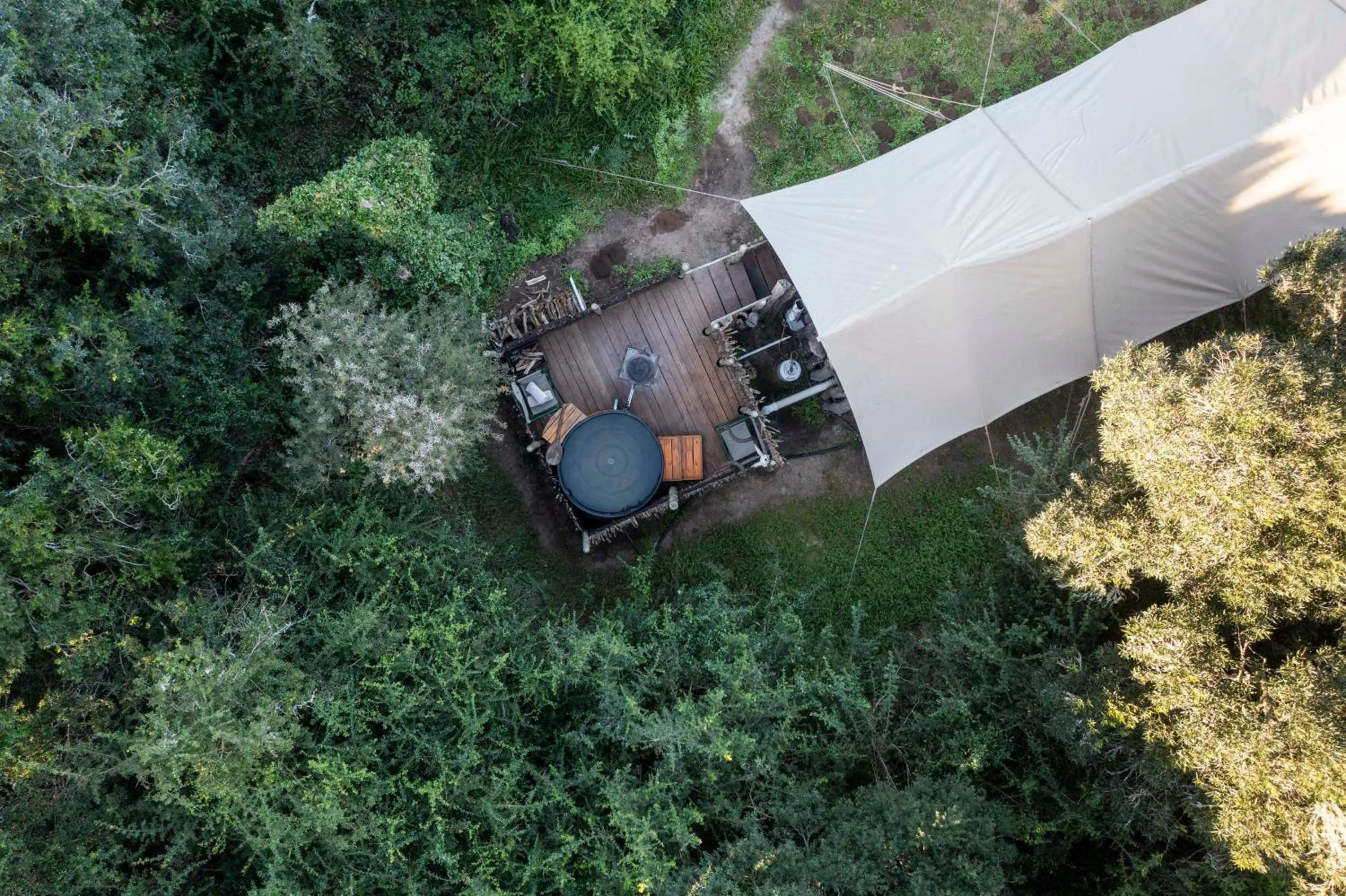 View (from property/room) in Quatermain's 1920's Safari Camp – Amakhala Game Reserve